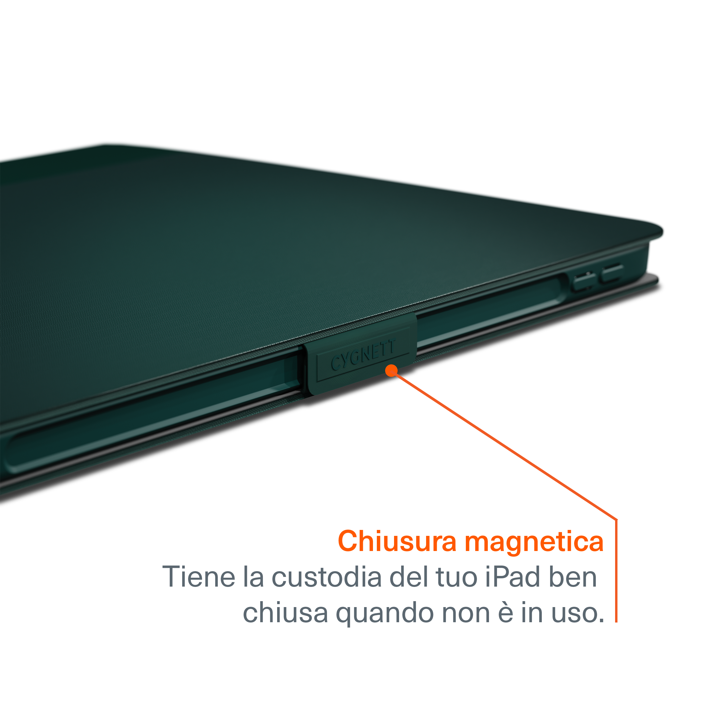 Cygnett TekView Folio custodia iPad 11 10.9 verde scuro