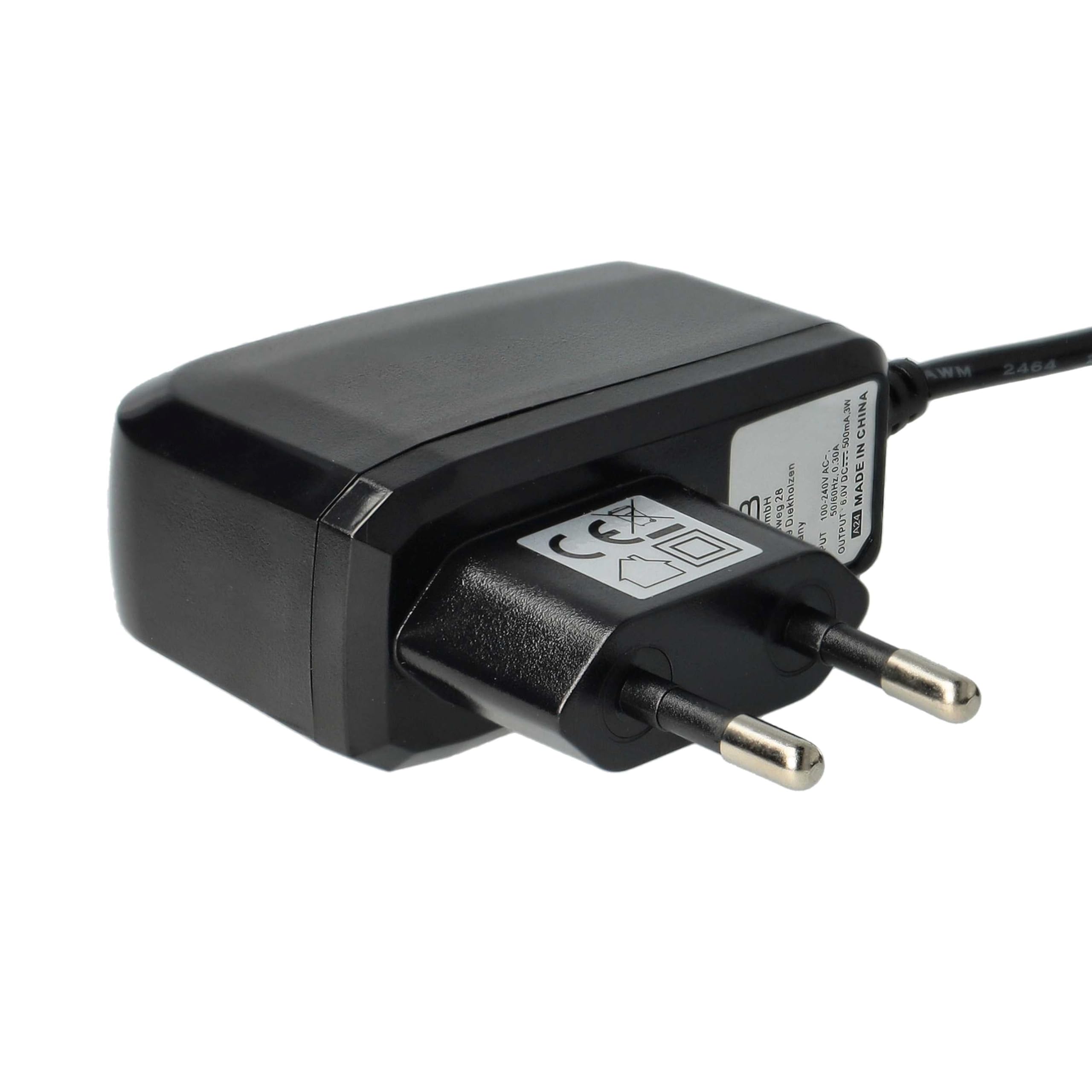 vhbw Caricabatterie telefono Siemens A57 A60 6V nero