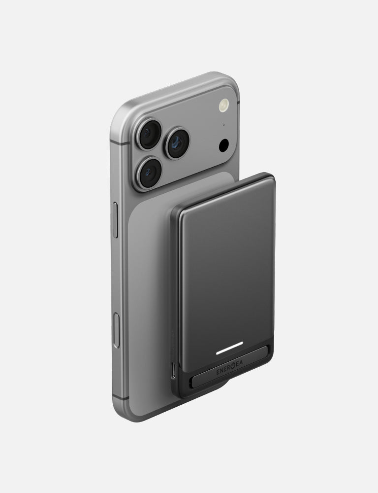 Energea AluPac Edge 5K power bank 5000mAh Gunmetal magnetico