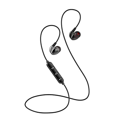 Leicke Cuffie Bluetooth 5.0 in-ear IPX6 sport nere