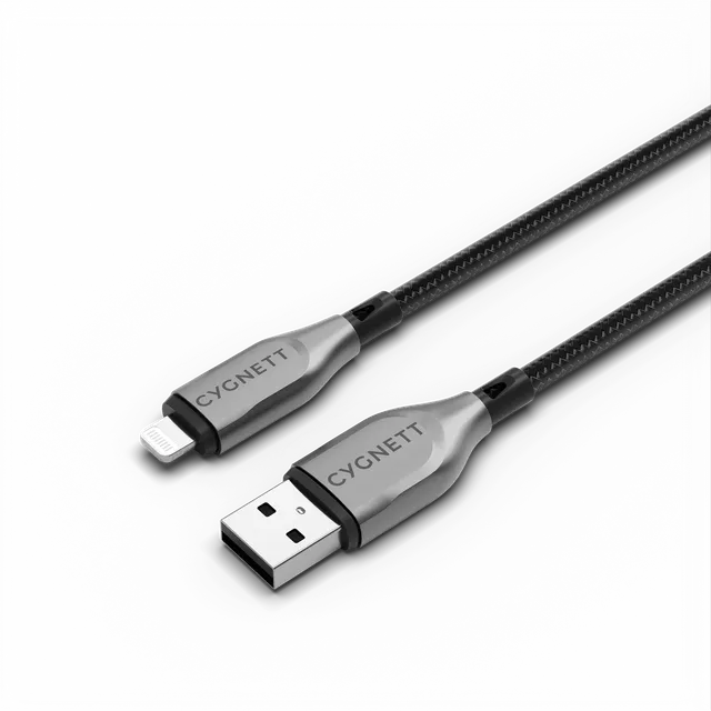 Cygnett Armoured cavo Lightning USB-A 2m nero 12W