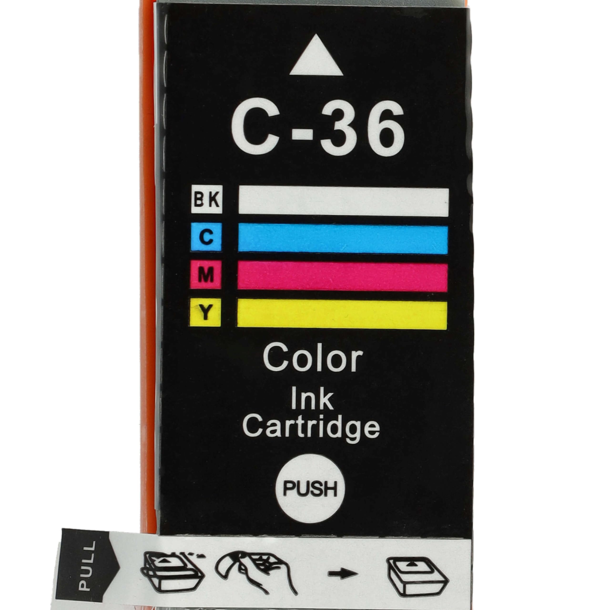 vhbw Set 10 cartucce per Canon Pixma IP110 nero e colore