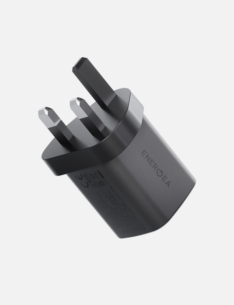Energea AmpCharge Mini 45 UK caricatore GaN 45W gunmetal