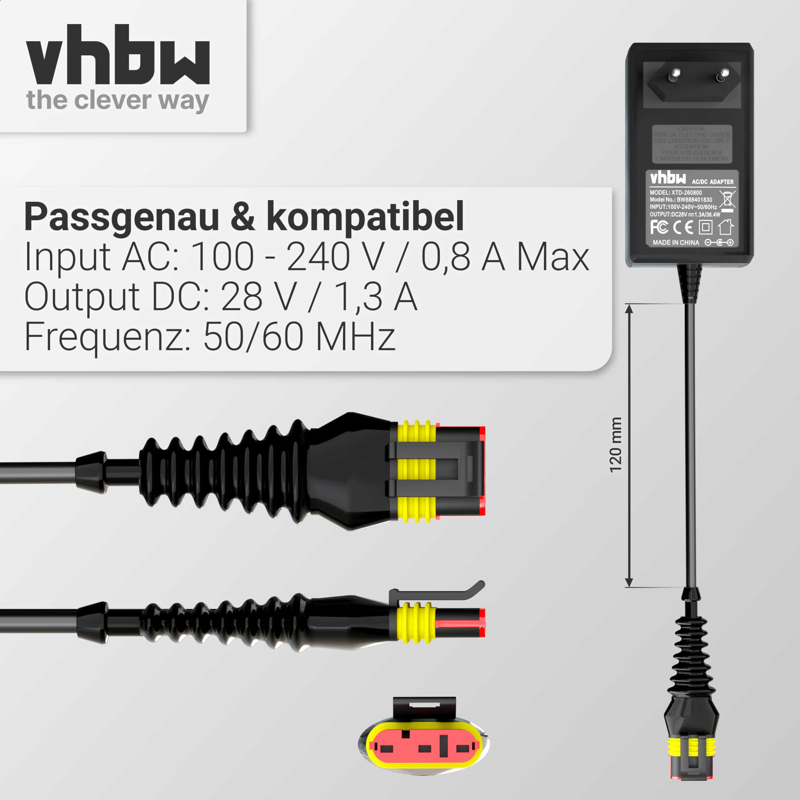 vhbw Alimentatore 28V per Gardena SILENO R100Li stazione