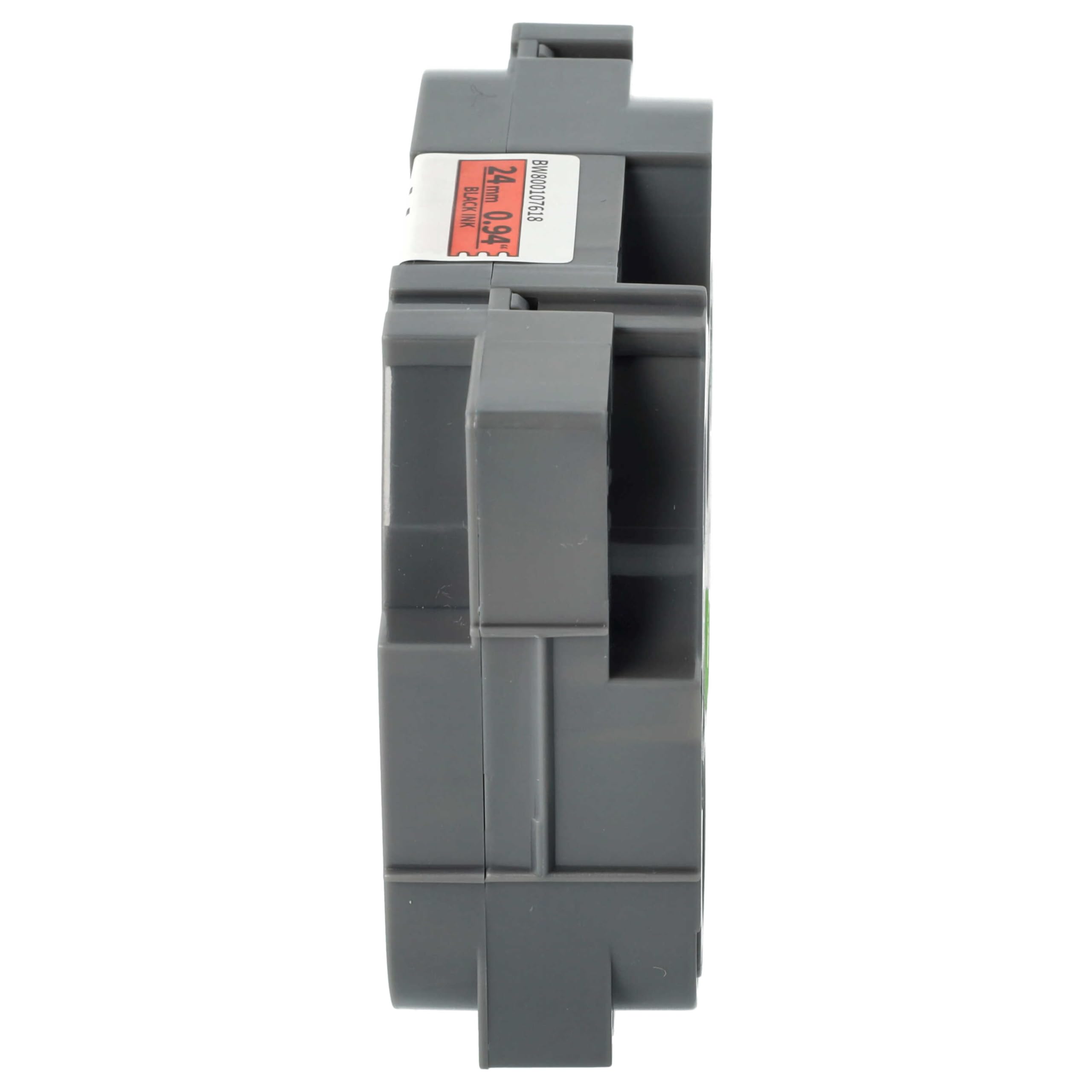 vhbw TZE-451 cassetta nastro 24mm nero su rosso 8m