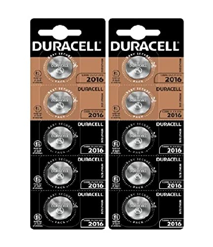Duracell 2016 pile a bottone litio 10 pezzi lunga durata