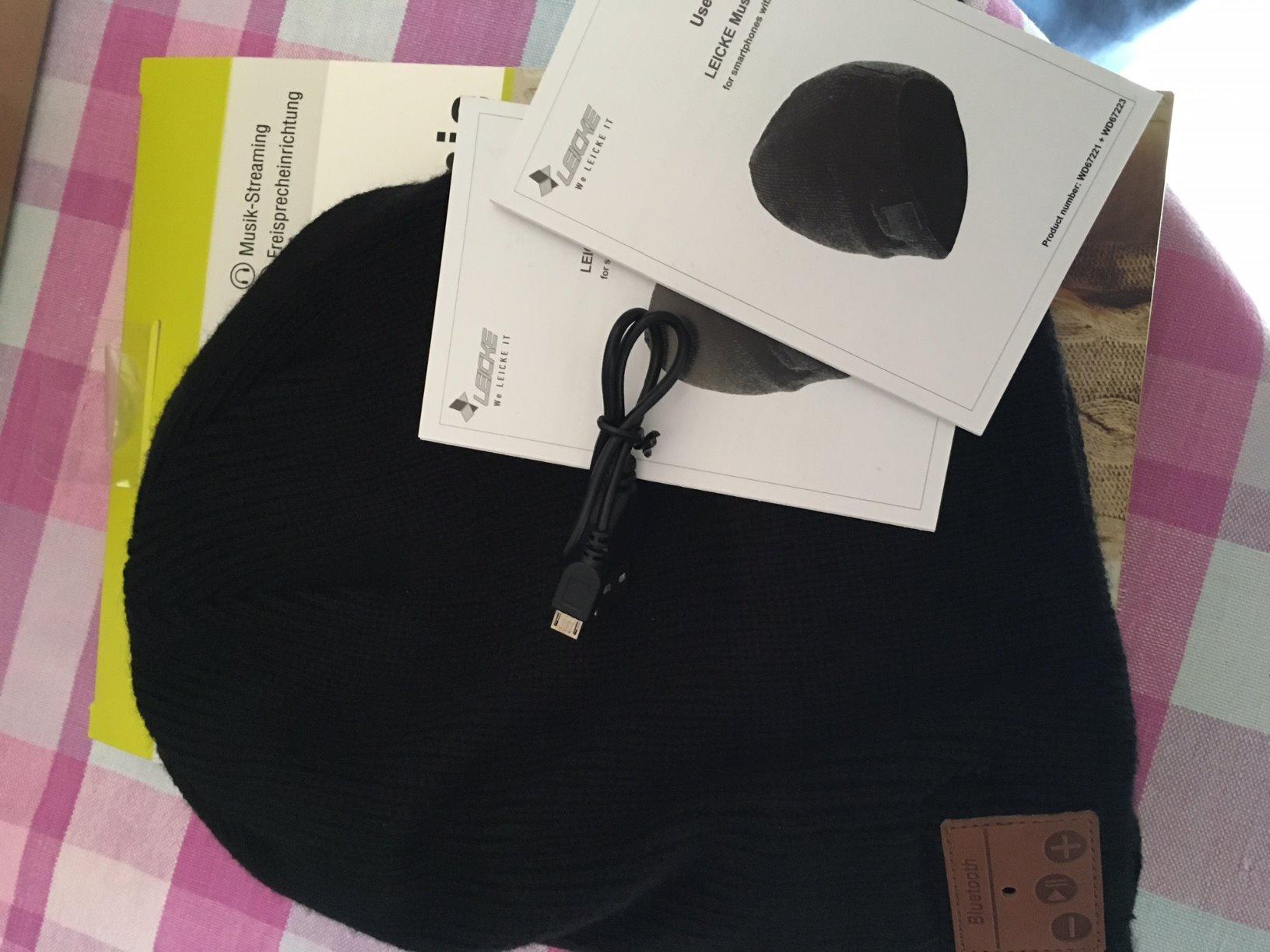 Leicke Sharon Berretto bluetooth uomo con cuffie lavabile