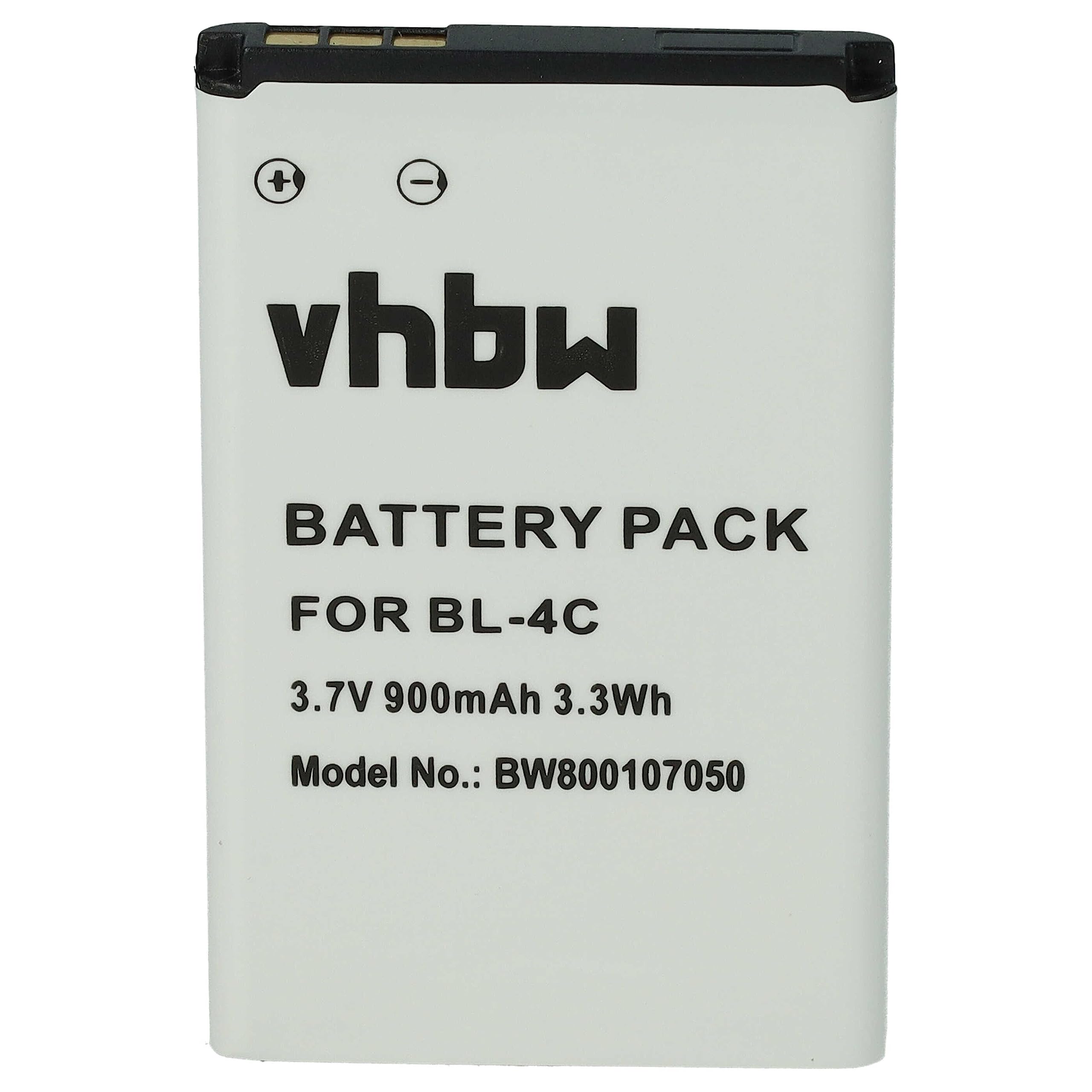 vhbw Batteria AK-C140 per Emporia C150 900mAh 1pz