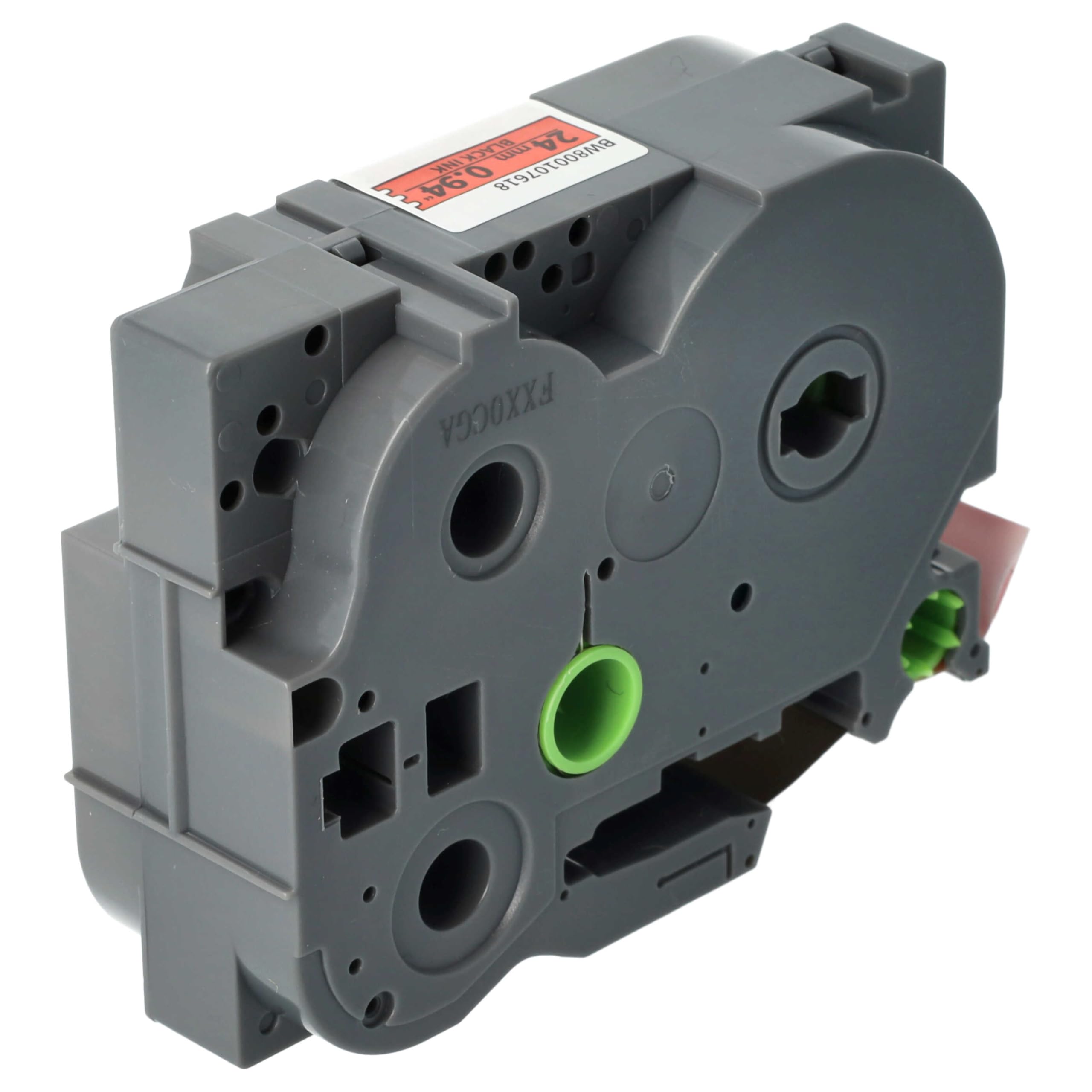 vhbw TZE-451 cassetta nastro 24mm nero su rosso 8m