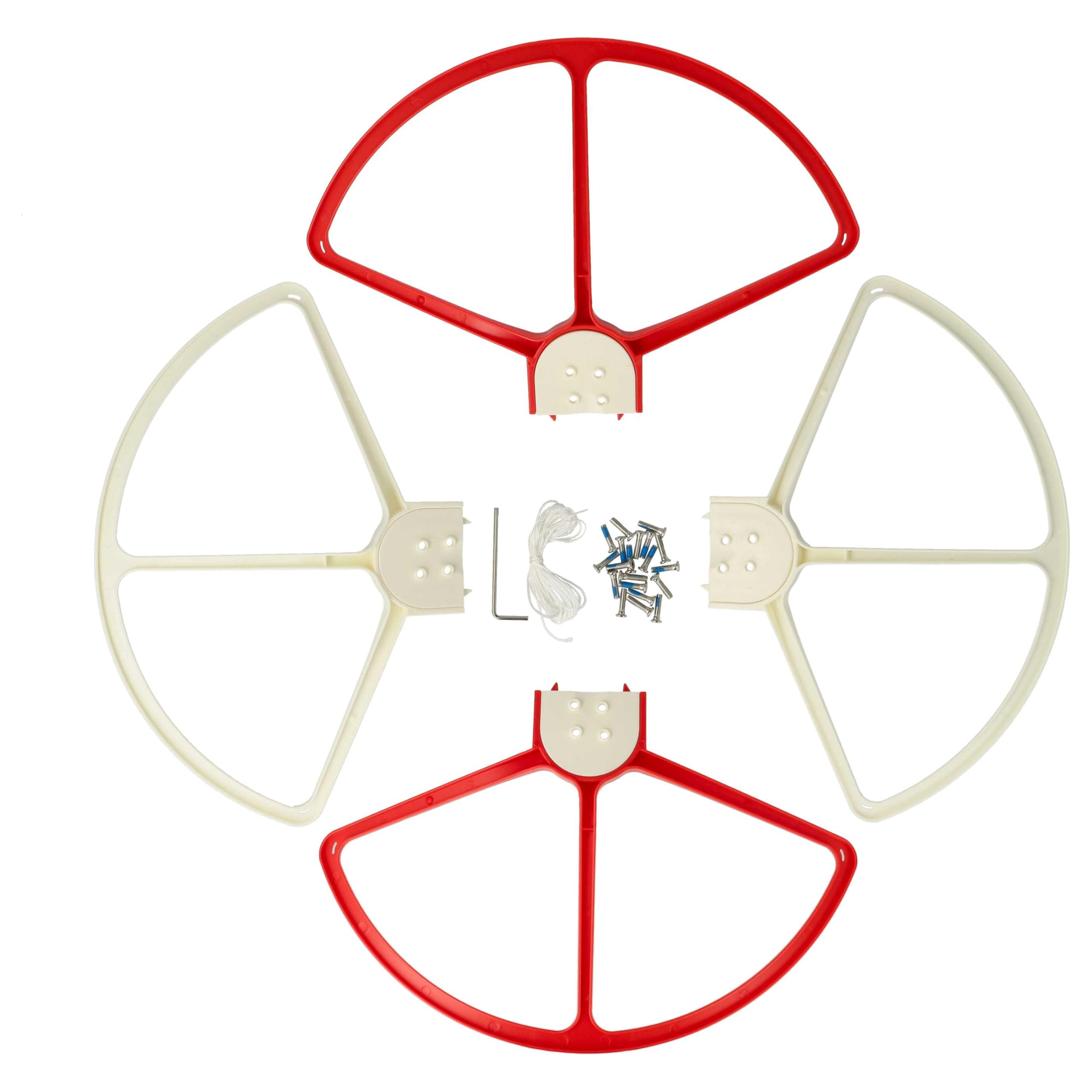 vhbw Protezione Eliche DJI Phantom 2/3 Drone 4 Pezzi Bianco
