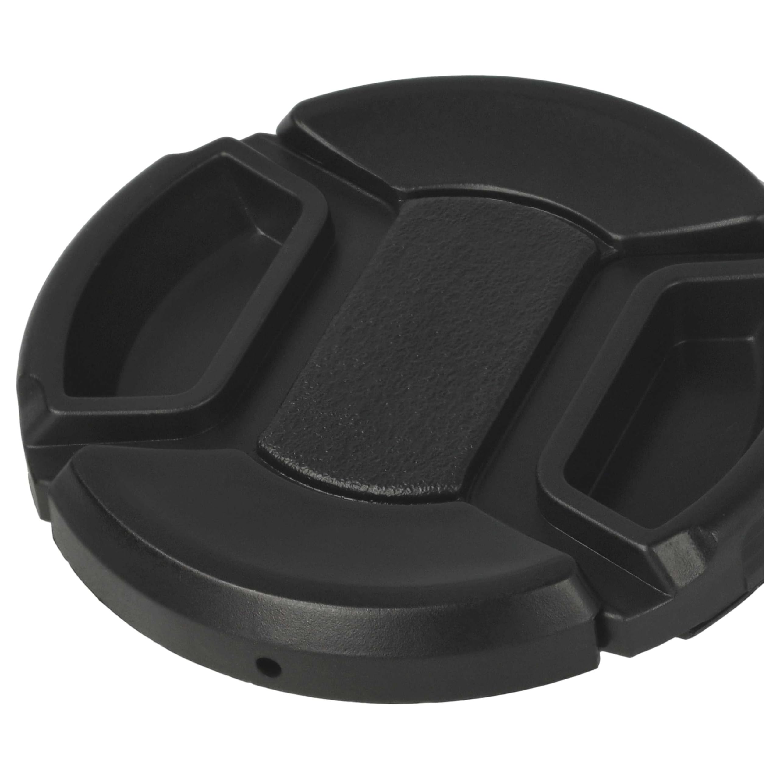 vhbw Copriobiettivo 52mm snap-on fotocamera nero plastica