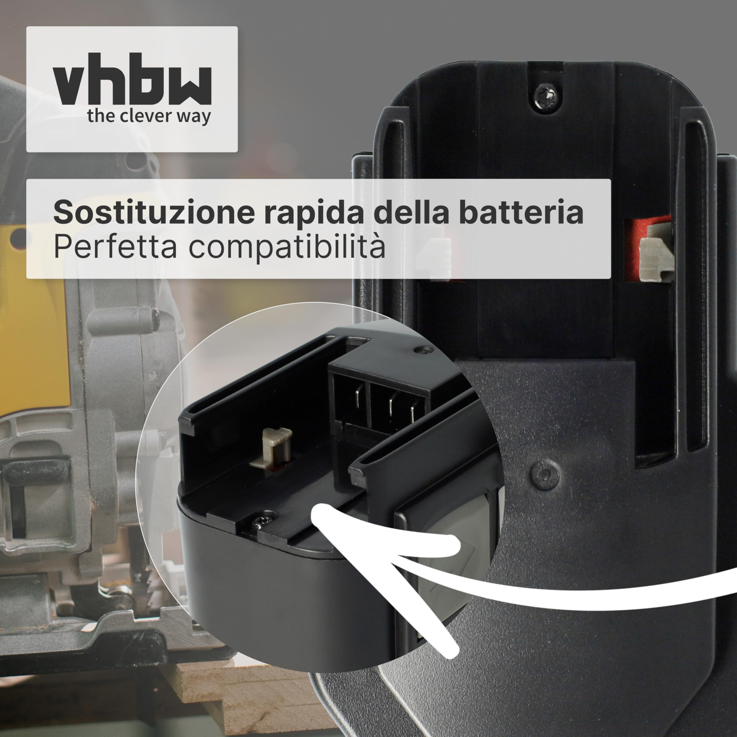 vhbw NiMH batteria 3300mAh 14,4V per Fromm P322