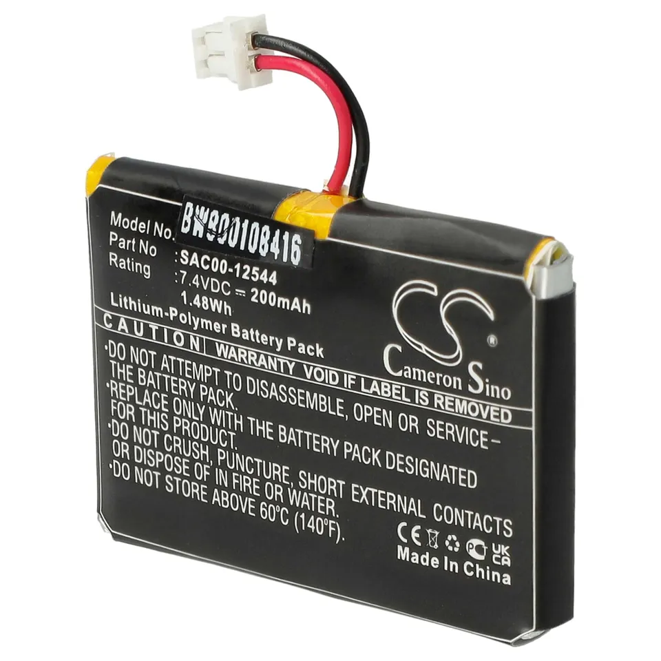 vhbw SAC00-12544 batteria collare cani 200 mAh Li-Poly