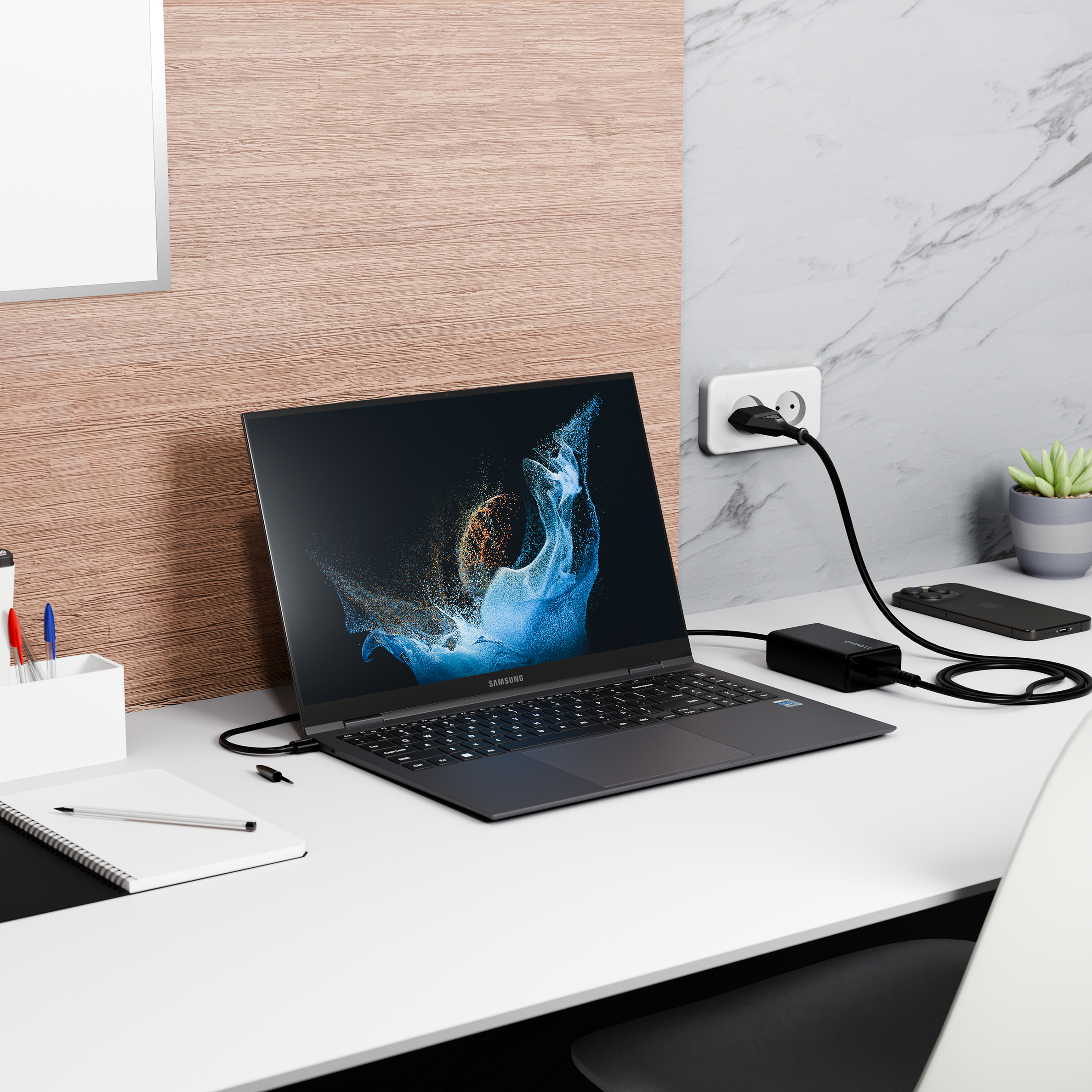 Cygnett PowerMaxx Caricatore Laptop 65W GaN USB-C Nero