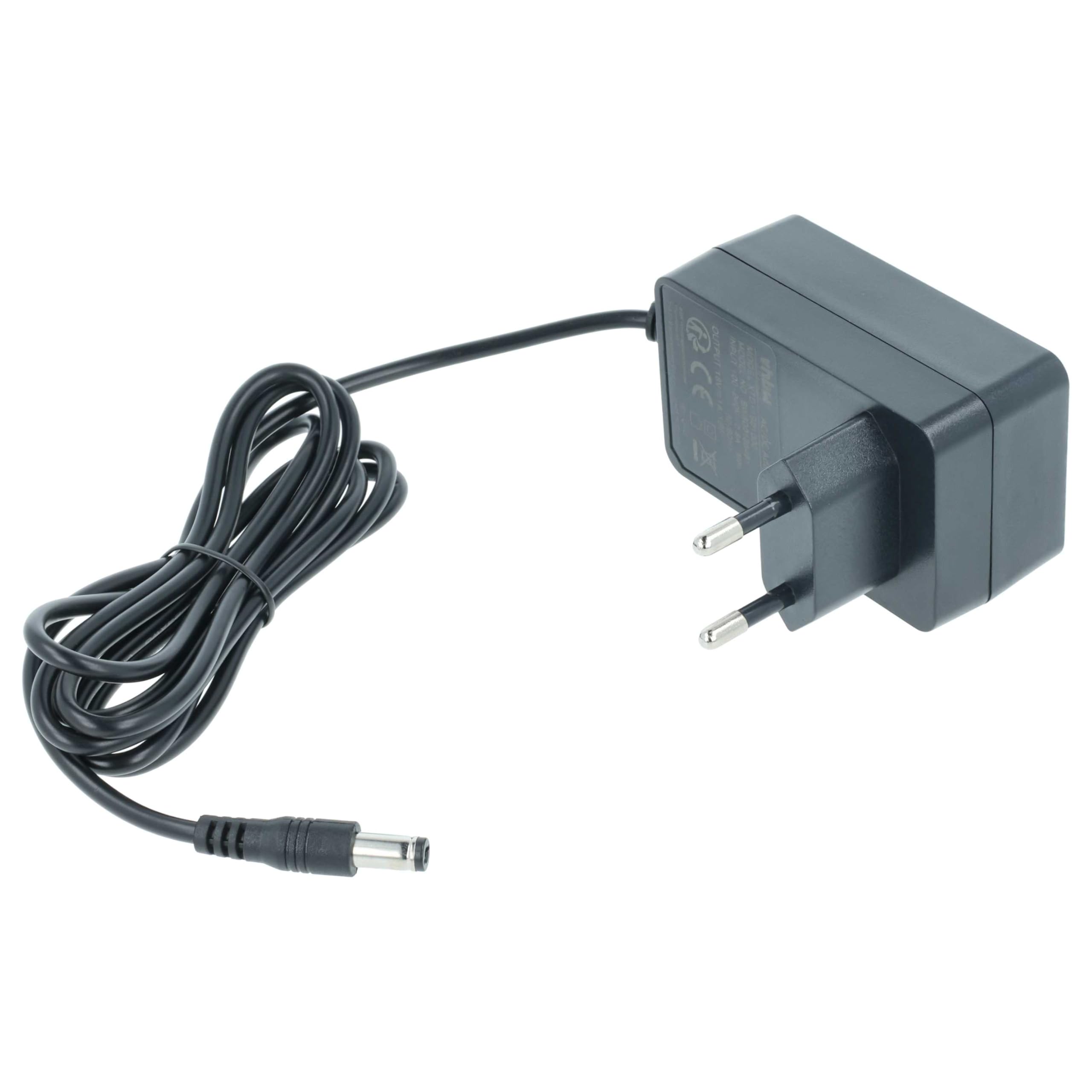 vhbw Alimentatore 18V 1A per Logitech UE Smart Squeezebox nero