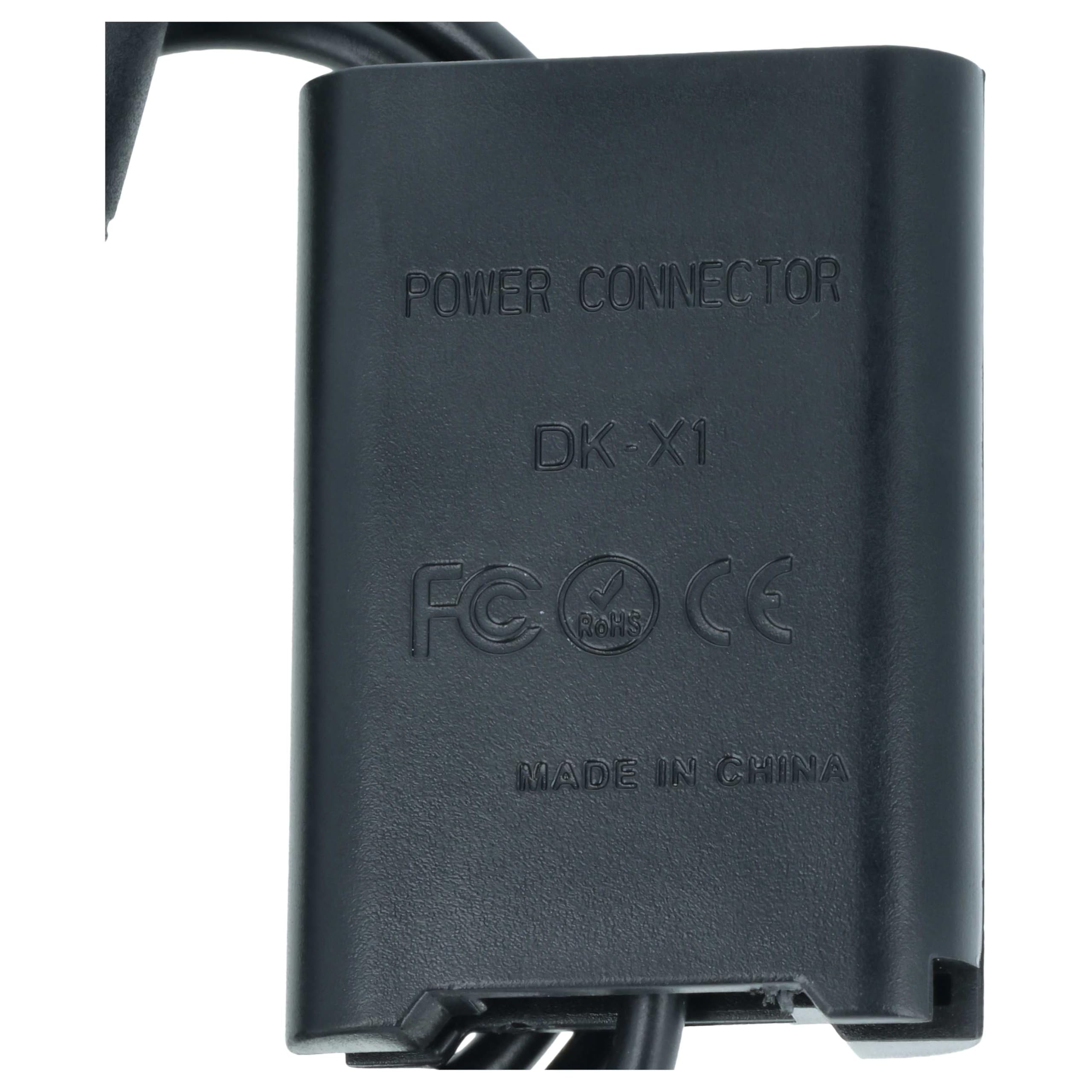 vhbw Accoppiatore CC per Sony NP-BX1 Nero 6 cm