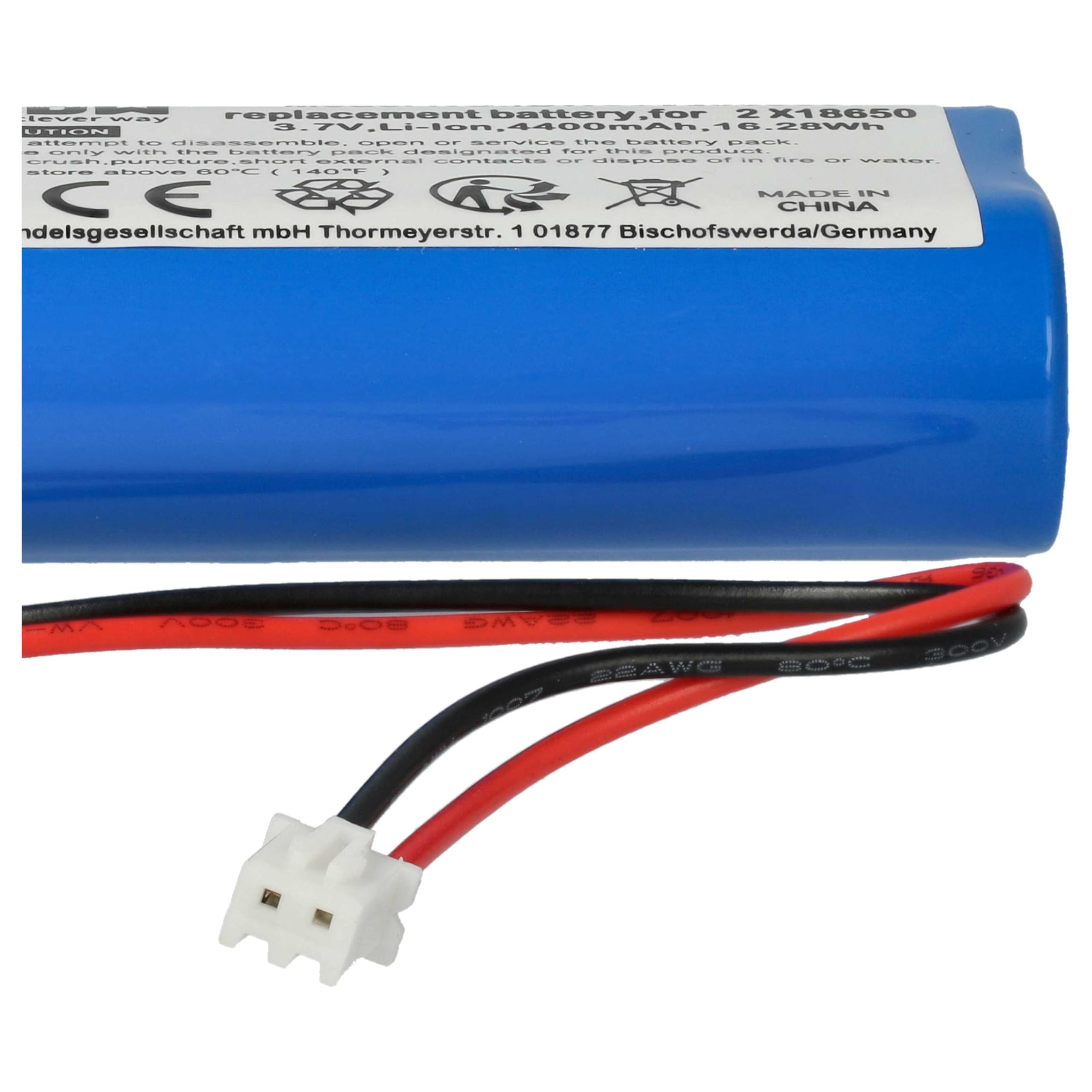 vhbw batteria lampada Zafferano Poldina 4400mAh 5 pezzi