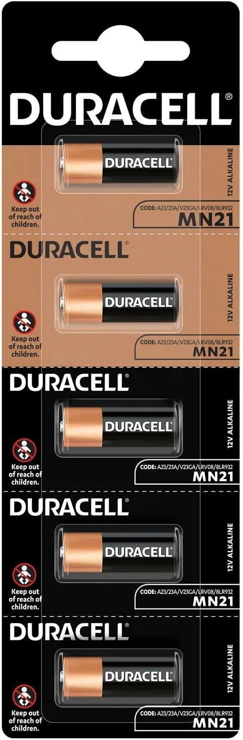 Duracell MN21 Batteria A23 12V Confezione da 5 Alcalina