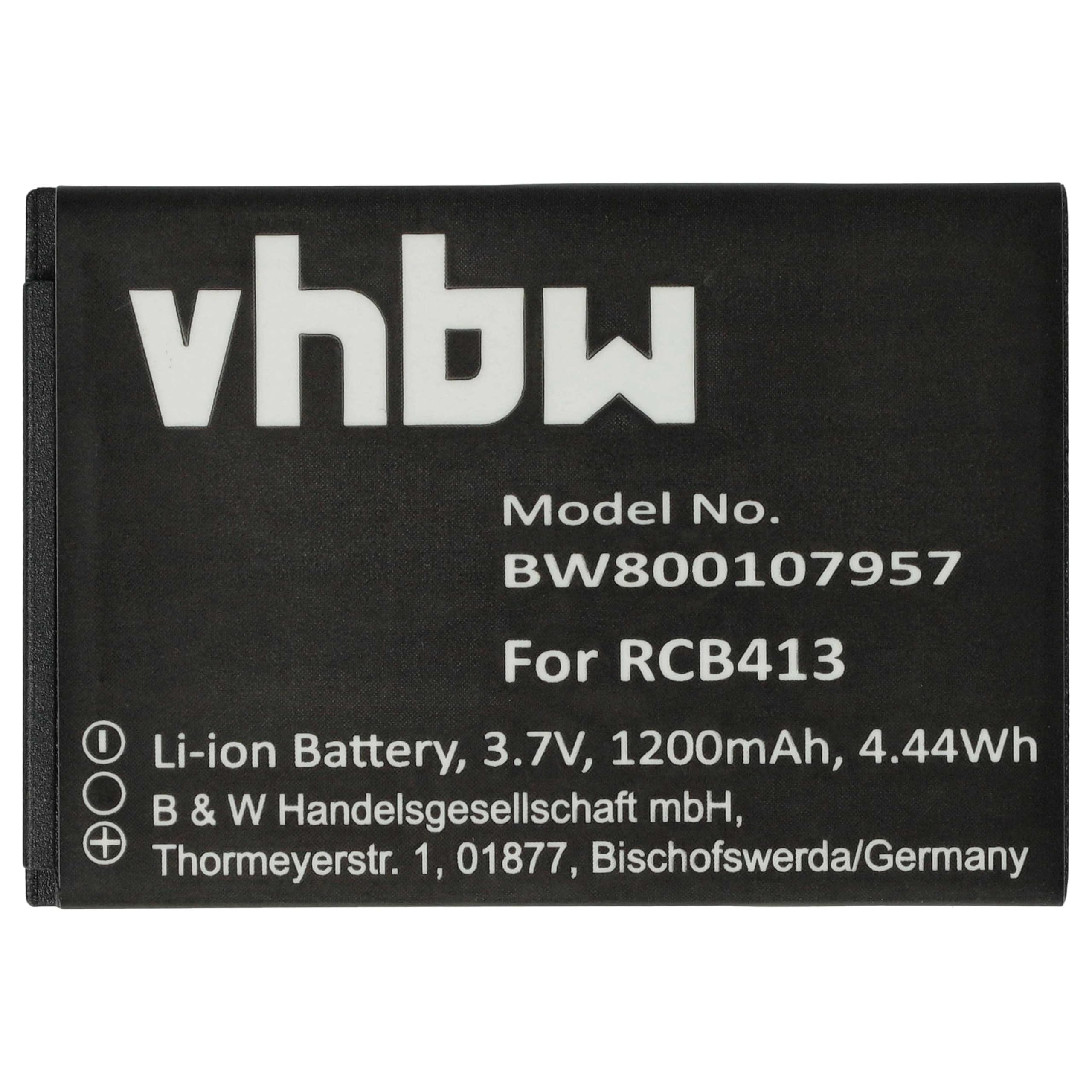 vhbw Batteria Doro Primo 413 Smartphone 1200mAh Li-Ion