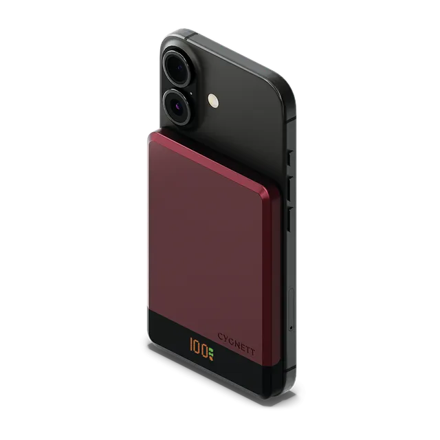Cygnett Power bank magnetico wireless 5000mAh 10W ciliegia