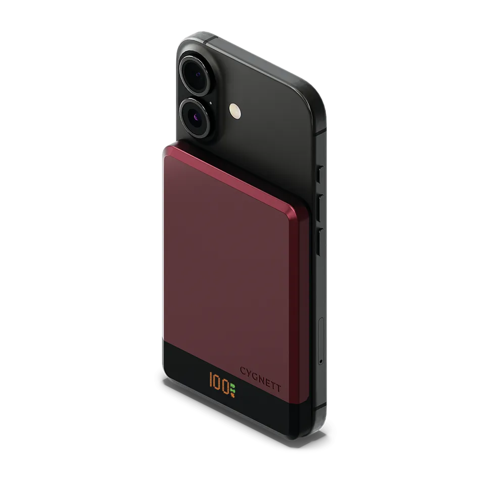Cygnett Power bank magnetico wireless 5000mAh 10W ciliegia