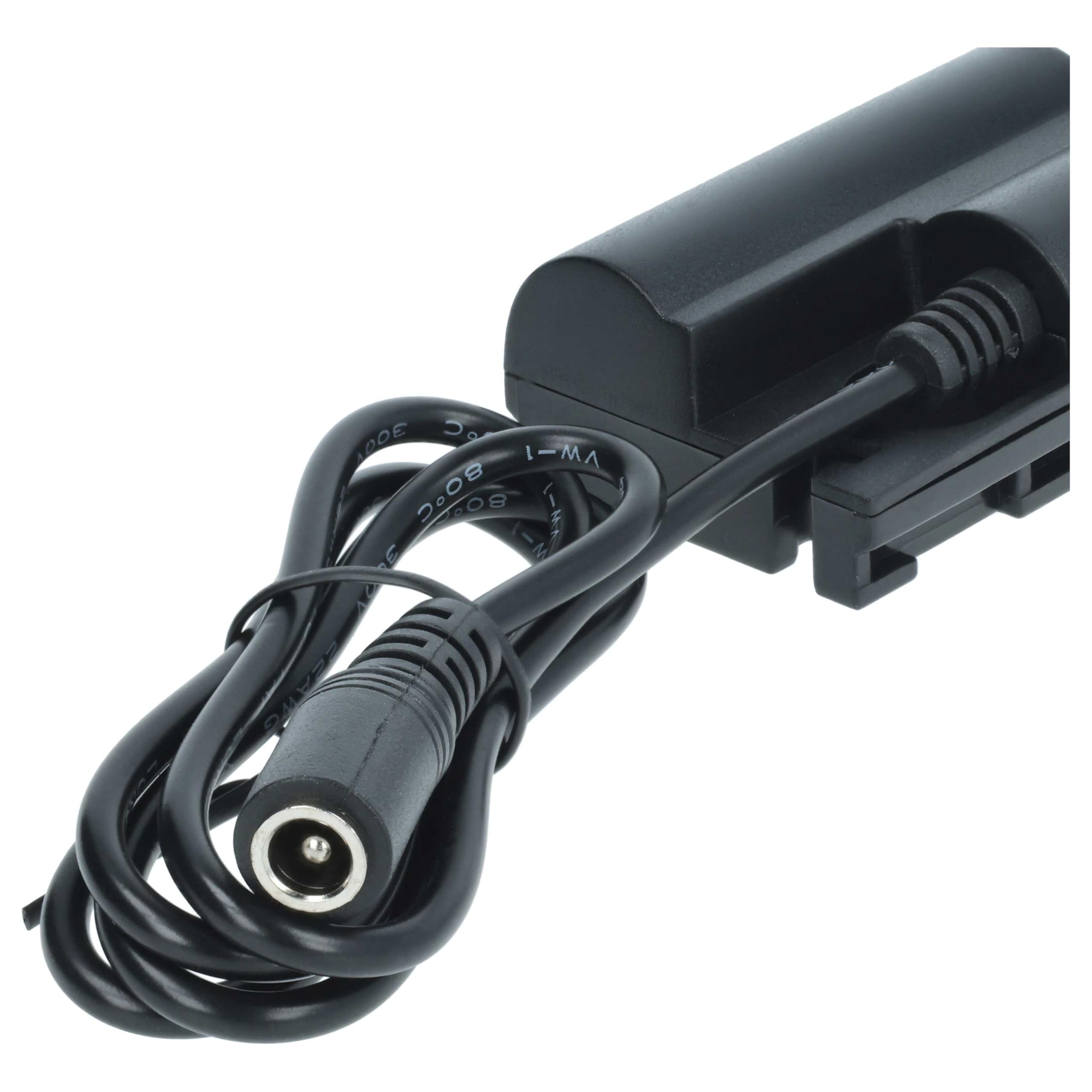 vhbw Alimentatore 2m + Accoppiatore DC per Canon EOS studio