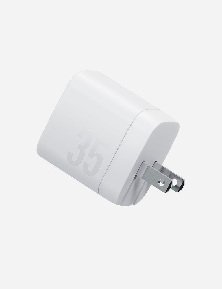 Energea Velox 35 US caricatore GaN 35W bianco