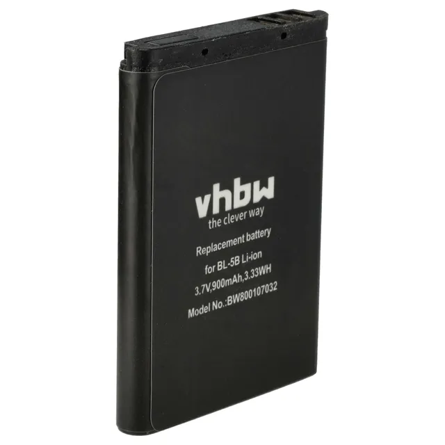 vhbw Batteria smartphone BL-5B 900mAh per Nokia