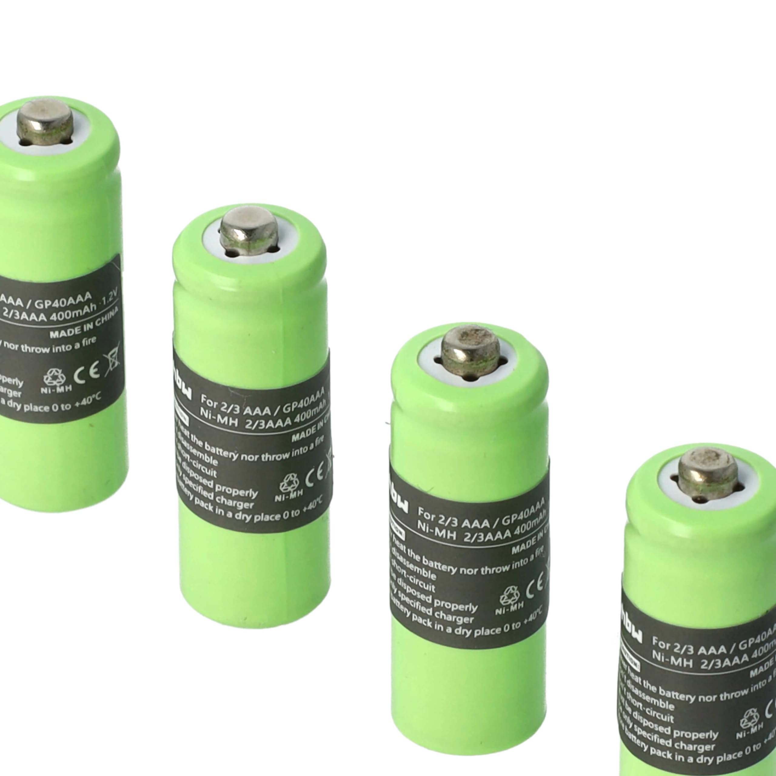 vhbw batteria cordless Hagenuk Classico 400mAh 4 pezzi