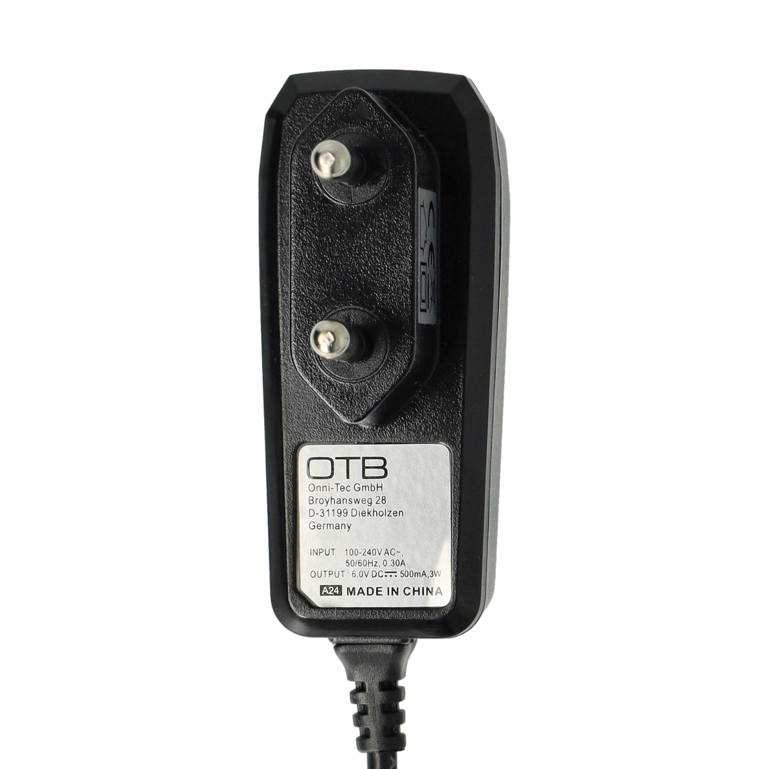 vhbw Caricabatterie telefono Siemens A57 A60 6V nero