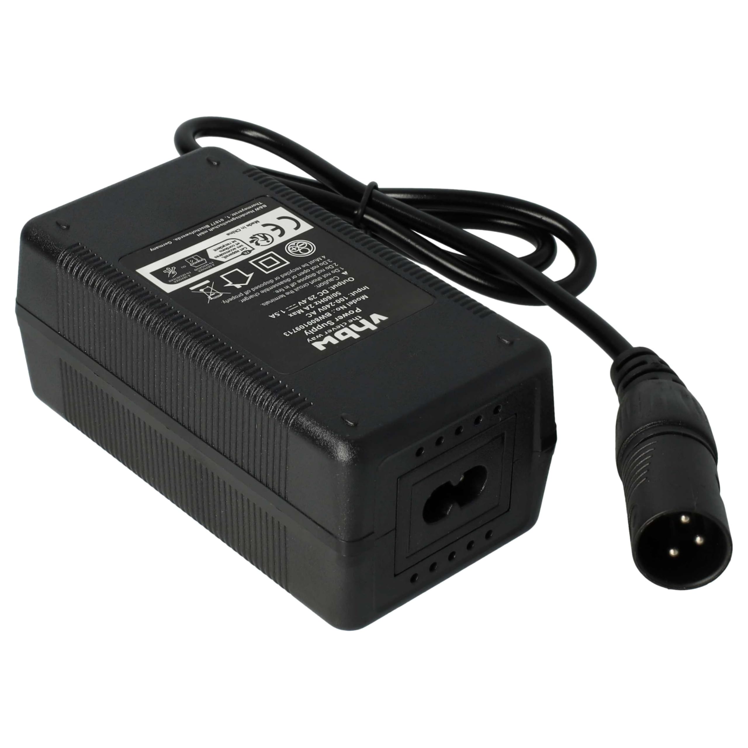 vhbw Caricabatterie HP1202L2 per e-bike 29,4V 52W