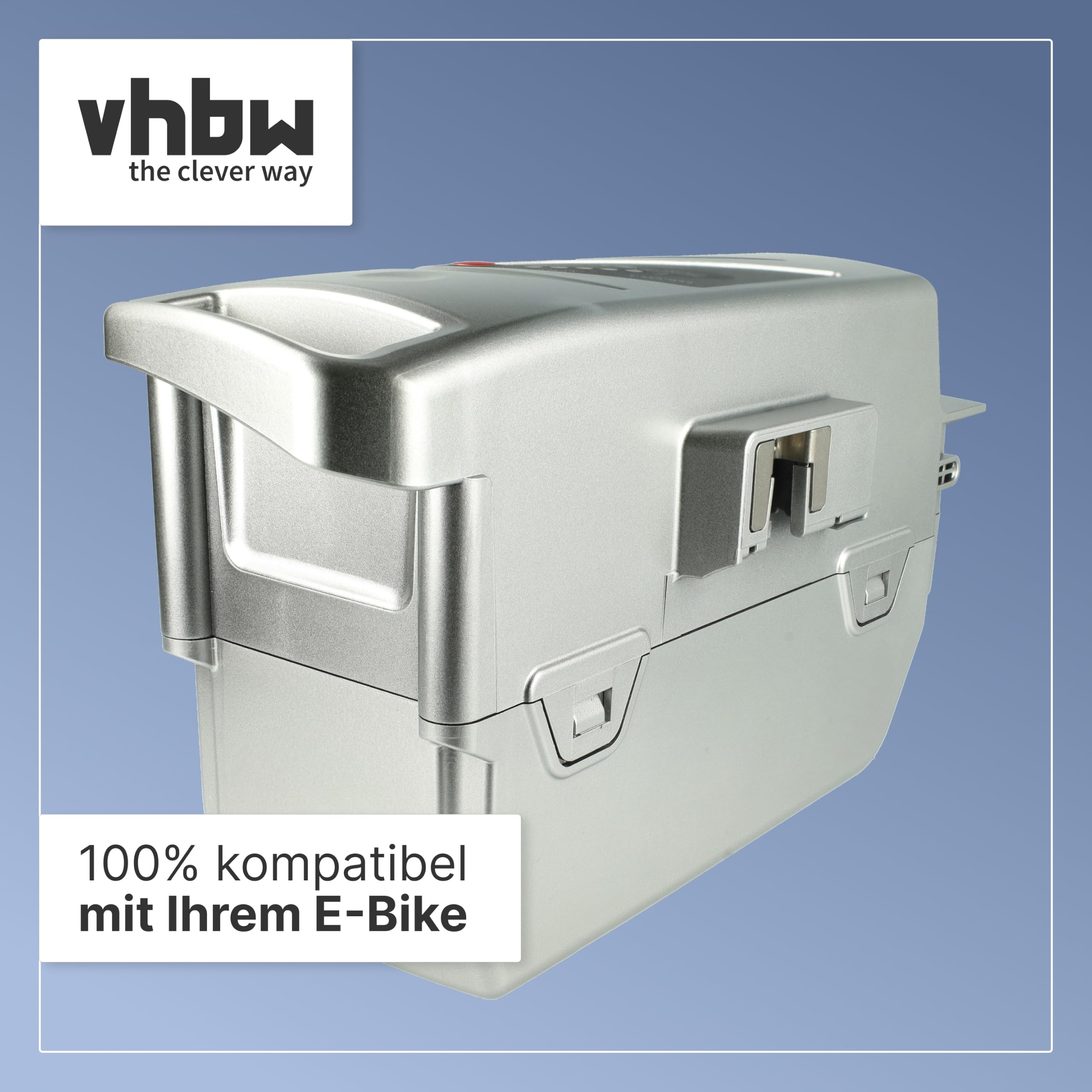 vhbw Batteria bici elettrica per Kettler 13,2Ah 25,2V grigia