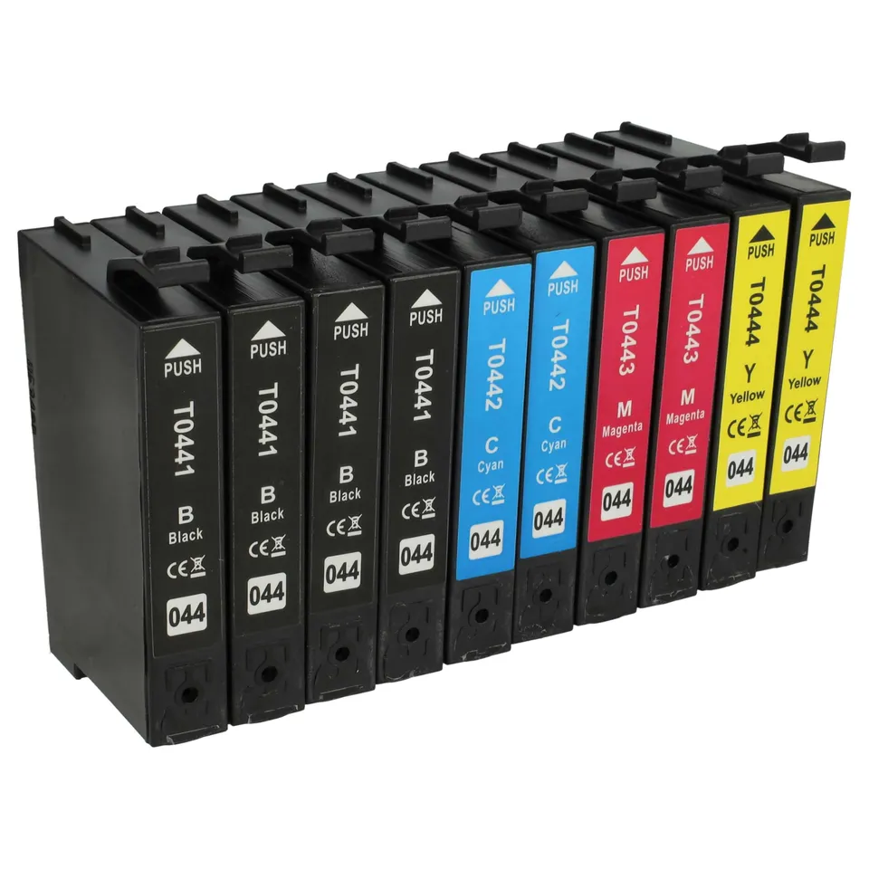 vhbw 10 cartucce T0441-T0444 per Epson Stylus multicolore
