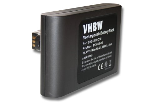 vhbw Batteria DC30 aspirapolvere 1500mAh 14,4V Li-Ion