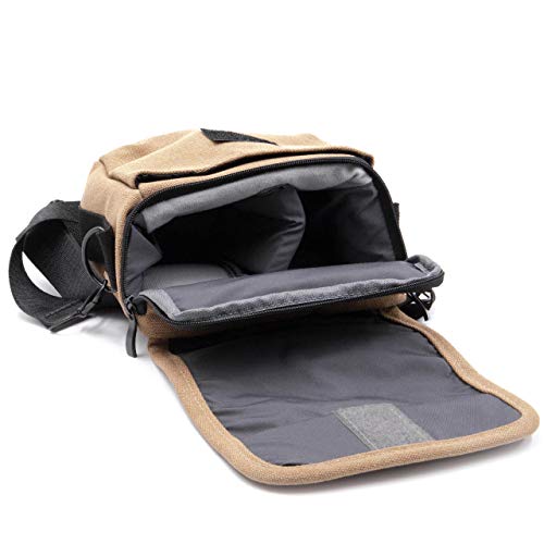 vhbw Custodia marrone borsa fotocamera per Panasonic Lumix FZ1000