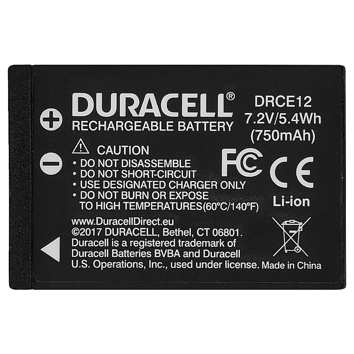 Duracell DRCE12 Batteria Canon LP-E12 fotocamera 7,2V 600mAh