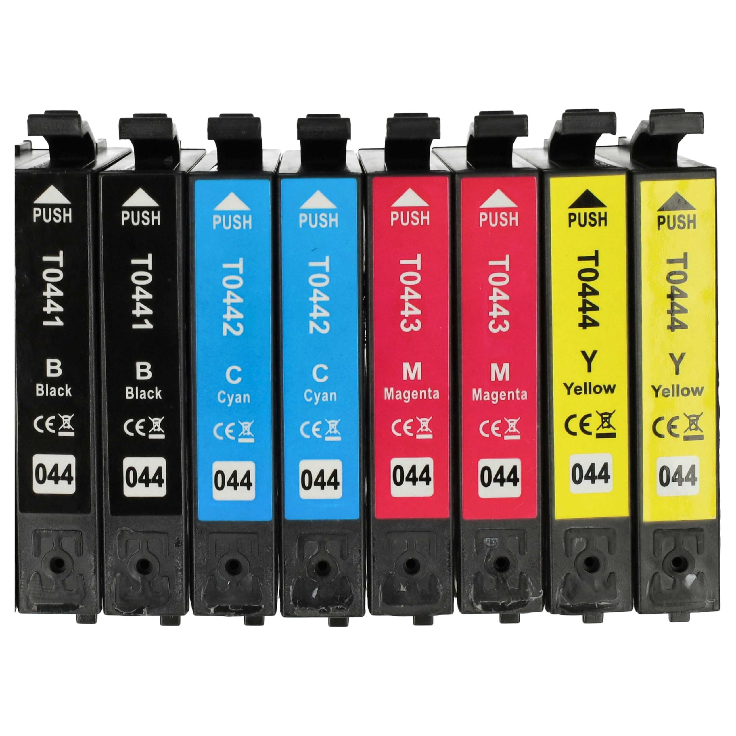vhbw 10 cartucce T0441-T0444 per Epson Stylus multicolore