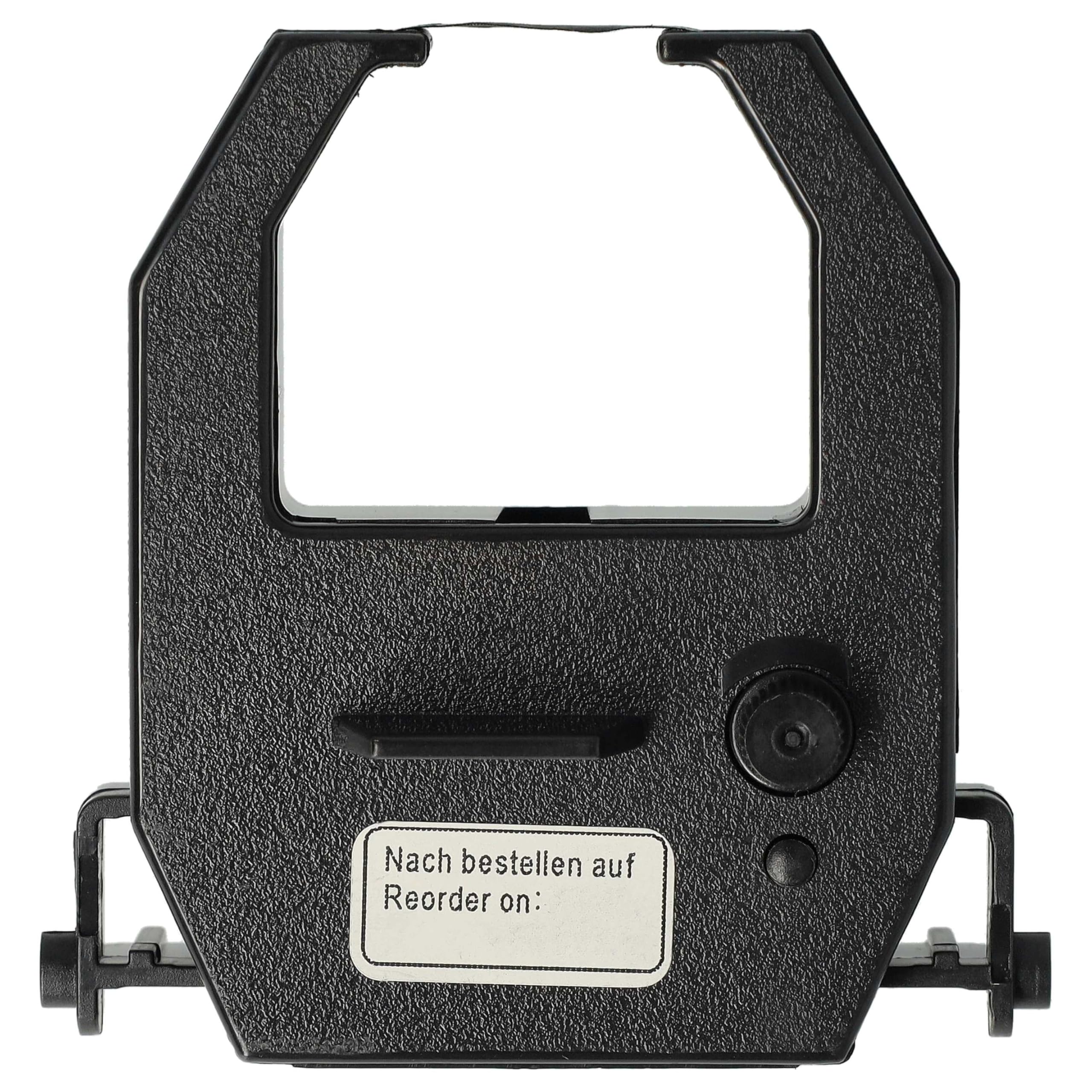 vhbw Nastro inchiostrato nylon nero per Amano PIX-15 timbracartellino