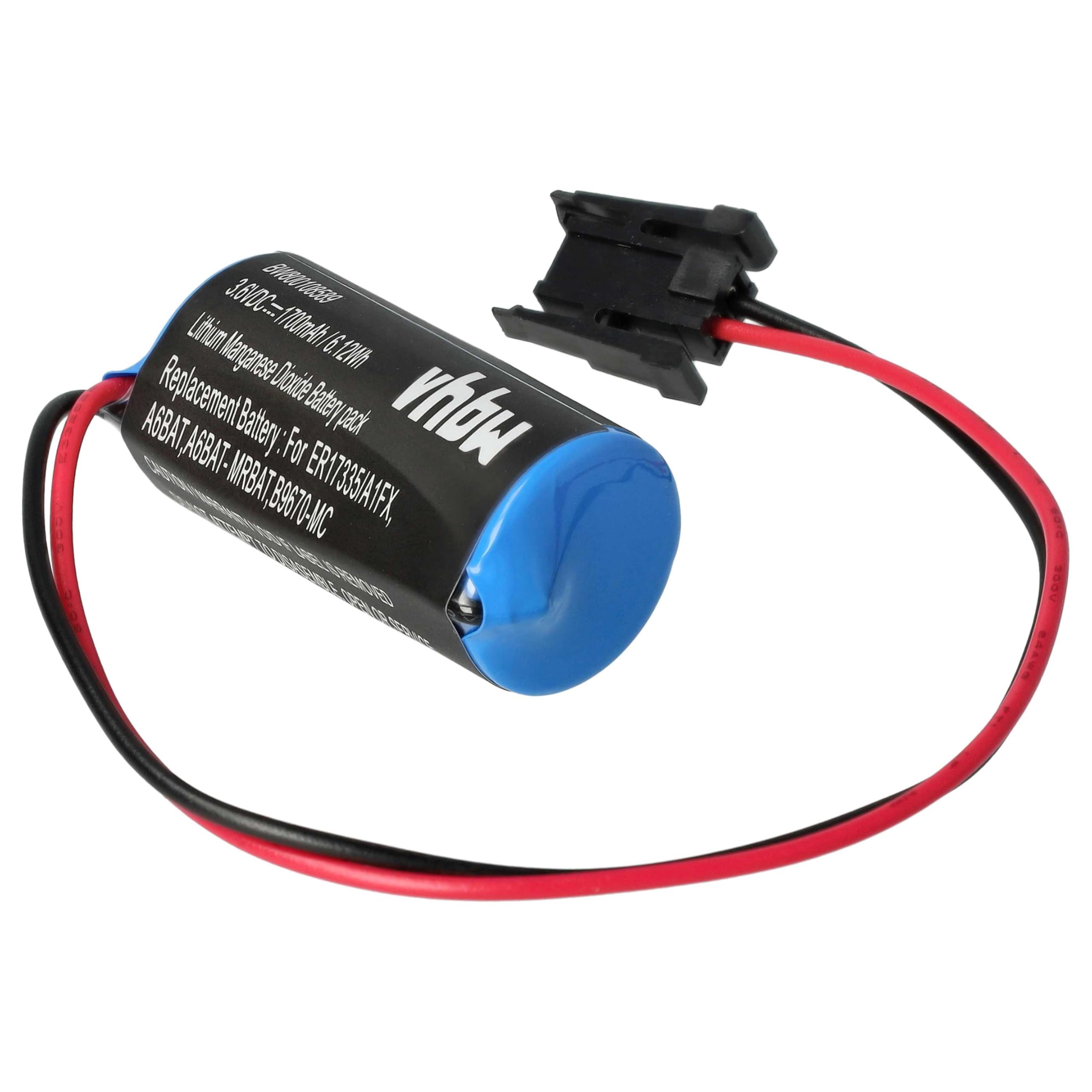 vhbw A6BAT batteria PLC 3,6V 1700mAh per Mitsubishi