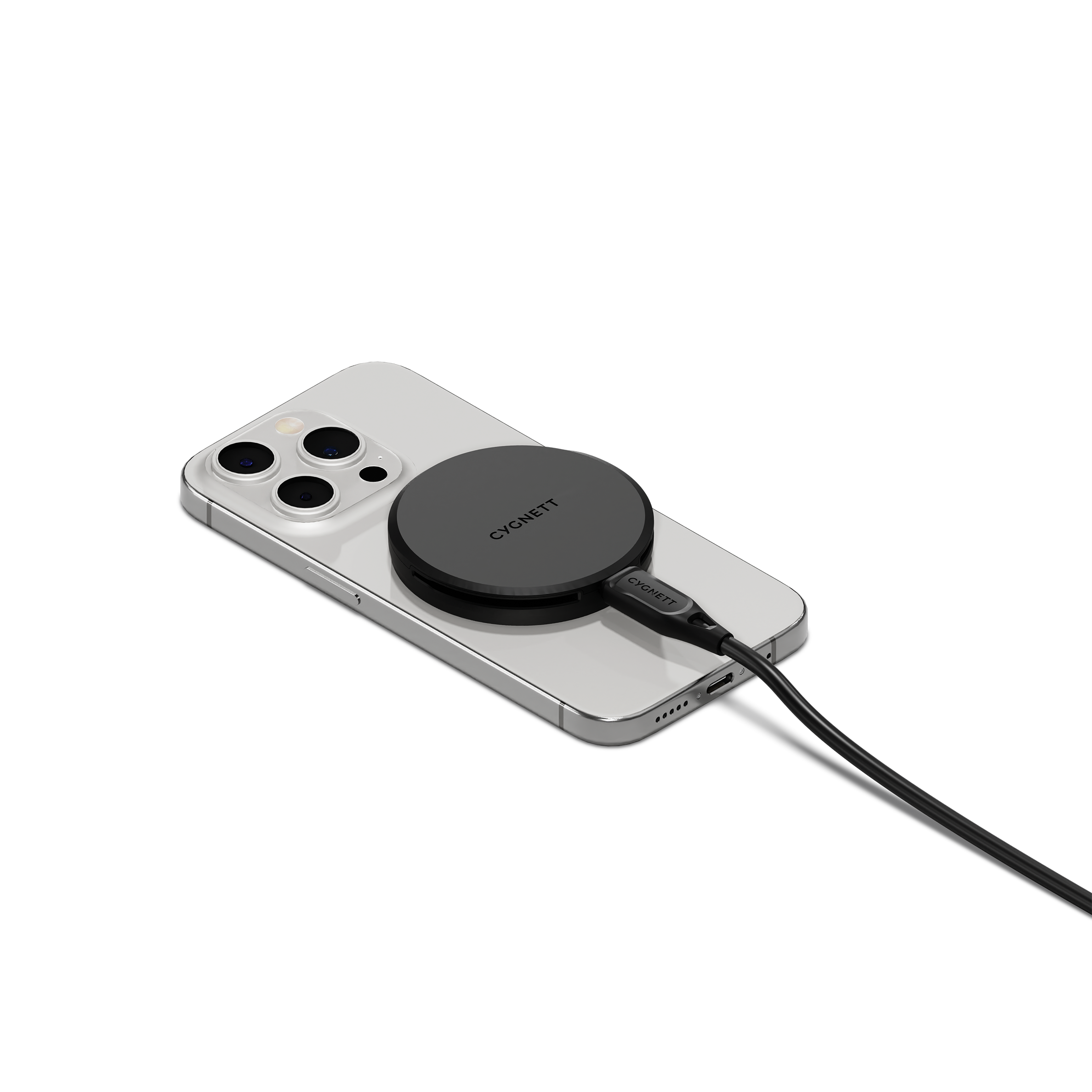 Cygnett ChargePuck Caricatore Wireless Magnetico 15W Nero