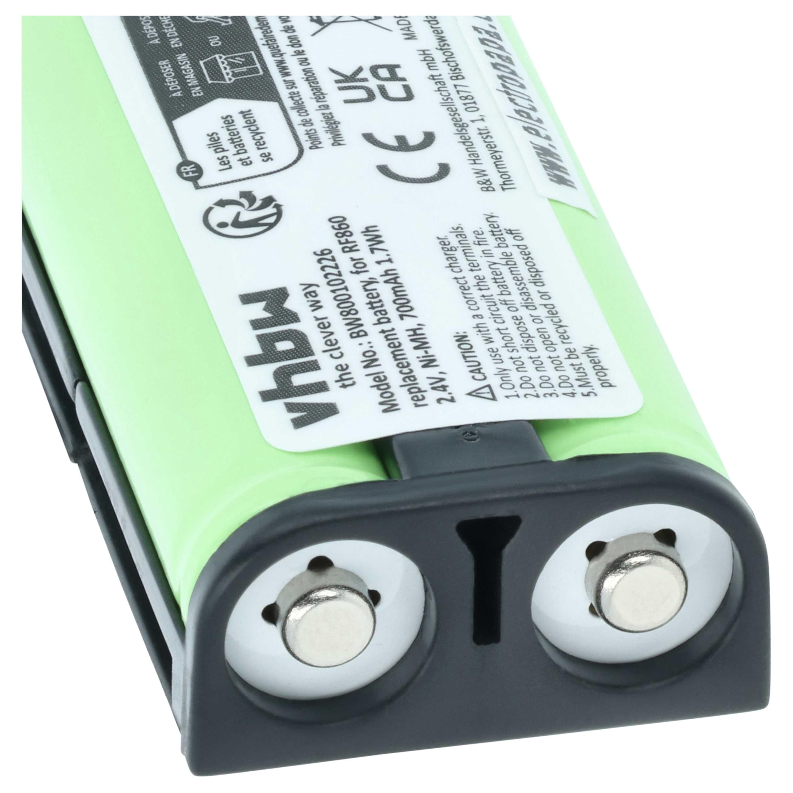 vhbw Batteria Cuffie Wireless Sony BP-HP550-11 700mAh