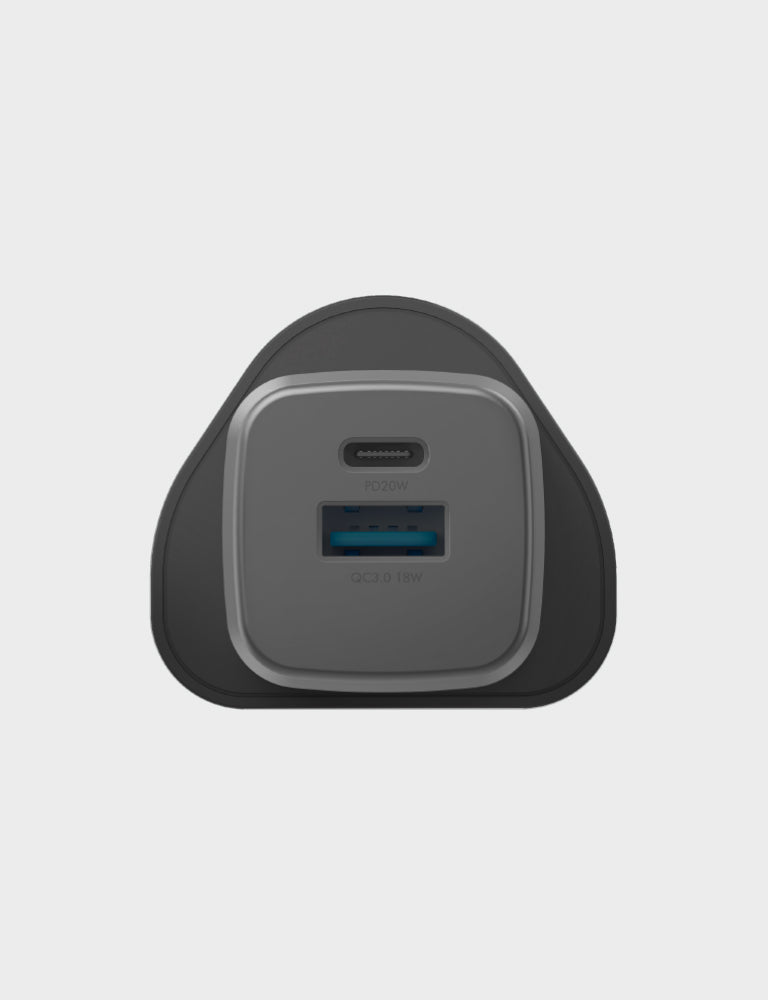 Energea AmpCharge GaN20 caricatore da muro 20W EU Gunmetal