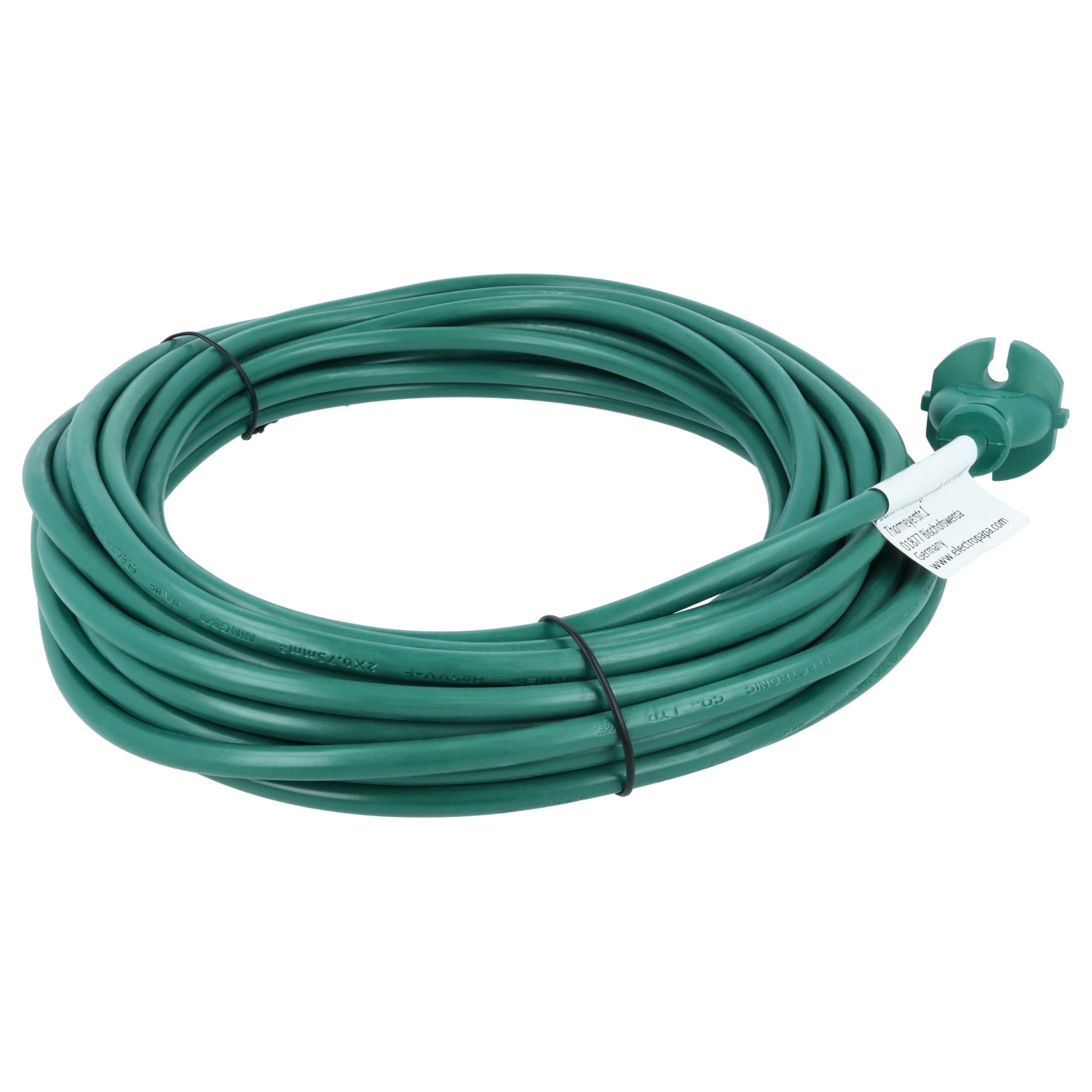 vhbw Cavo Aspirapolvere Vorwerk Folletto 136/140/150 10m Verde