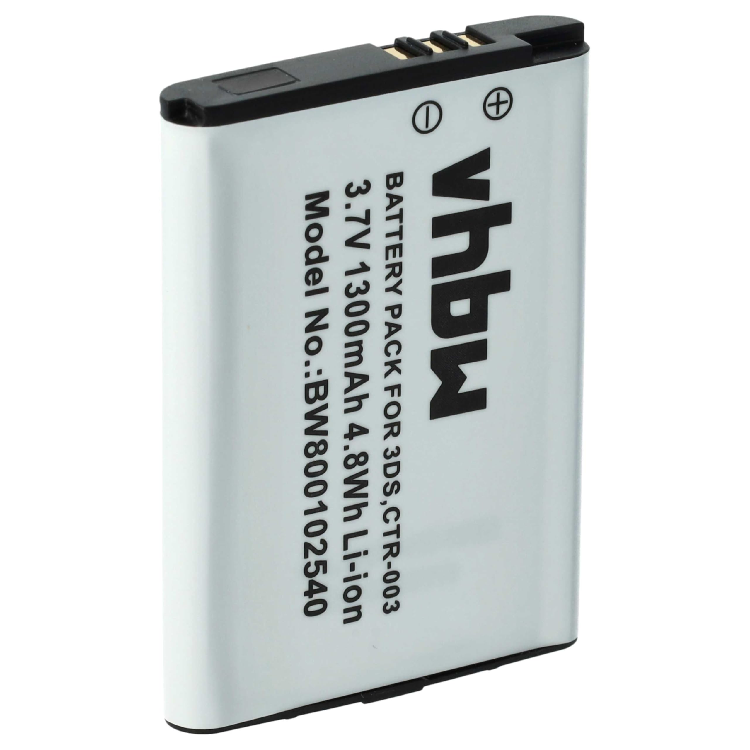 vhbw CTR-003 batteria per Nintendo 2DS 1300mAh litio