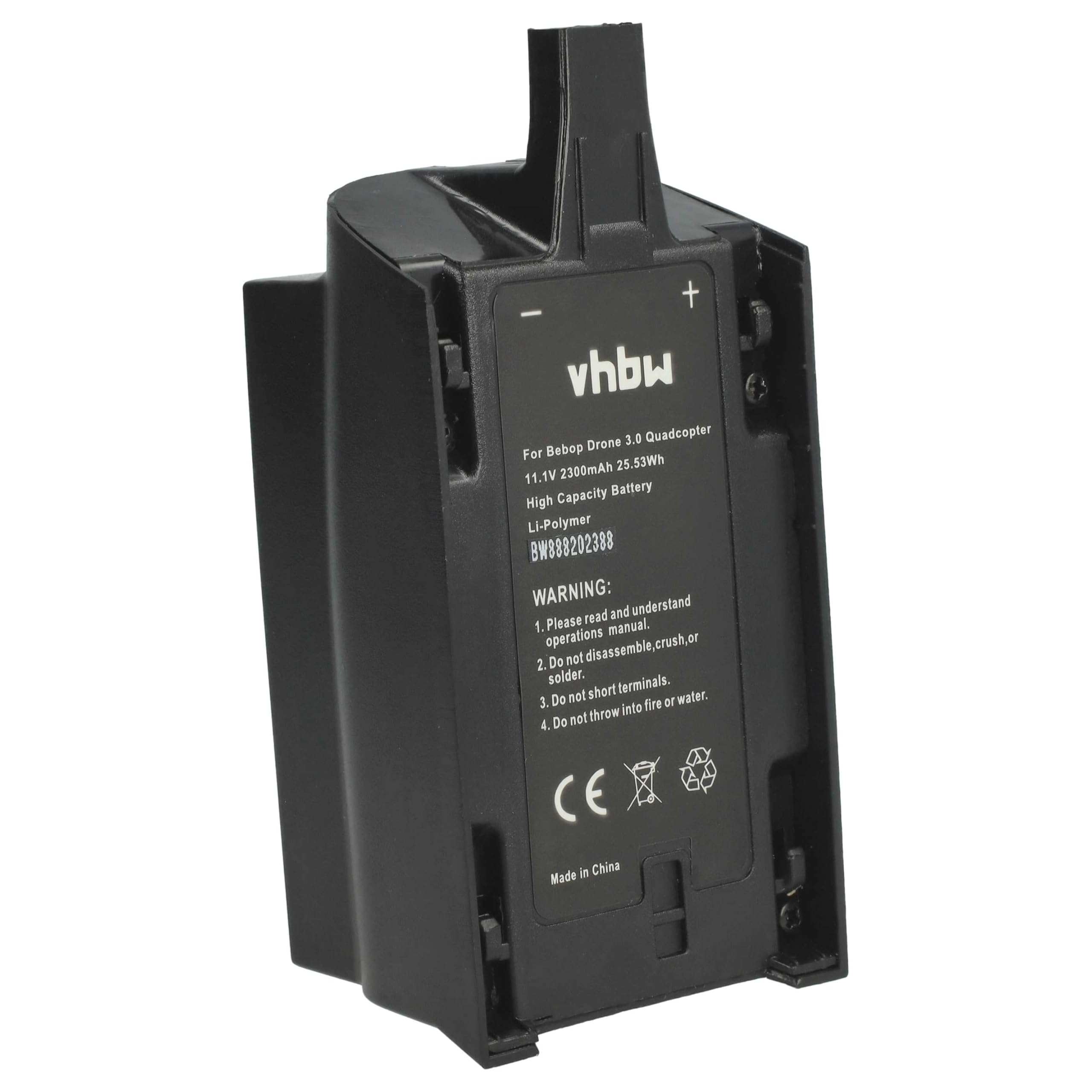 vhbw Batteria Drone Parrot Bebop 2300mAh 11,1V Li-Poly