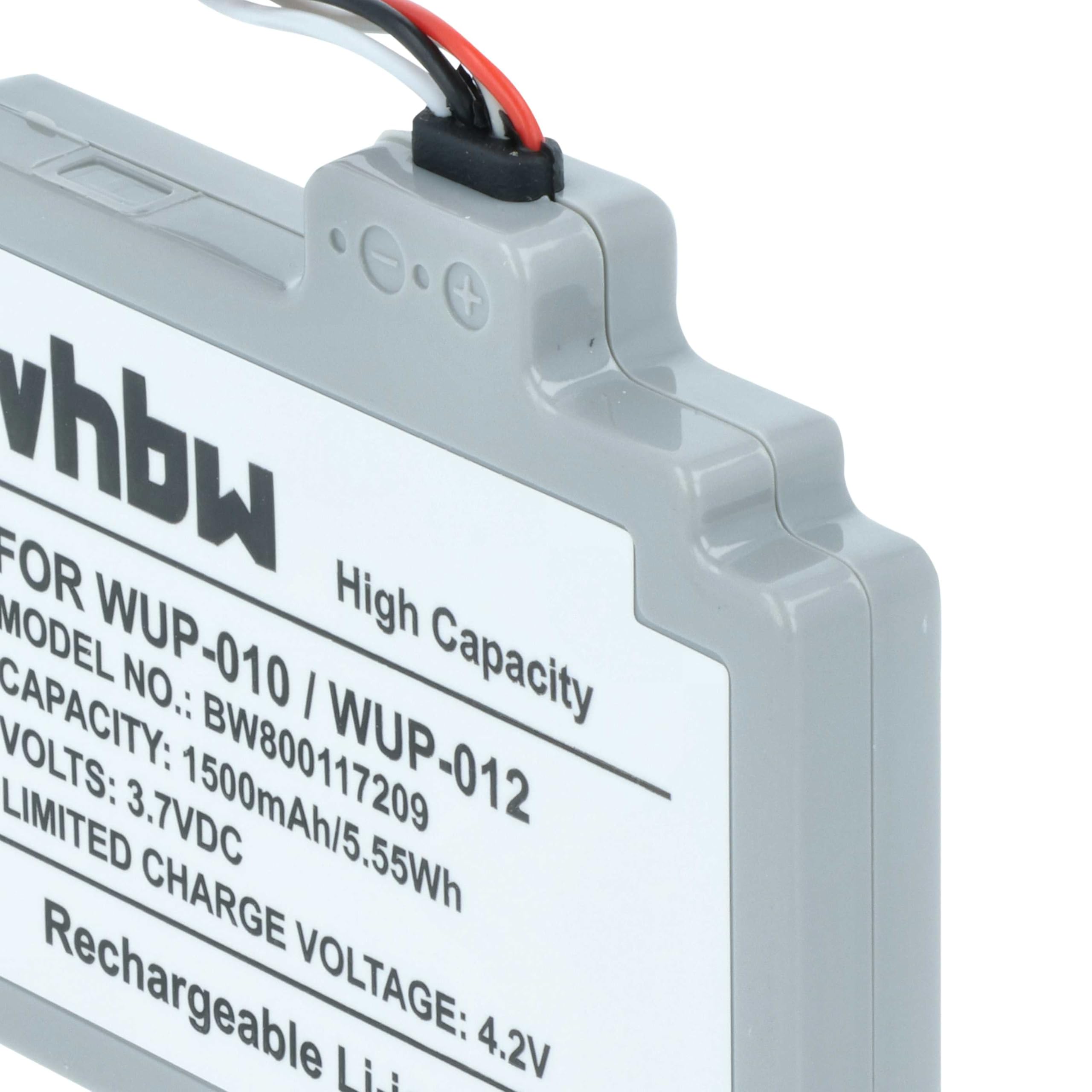 vhbw Batteria WUP-010 per Wii U Gamepad 1500mAh Li-Poly