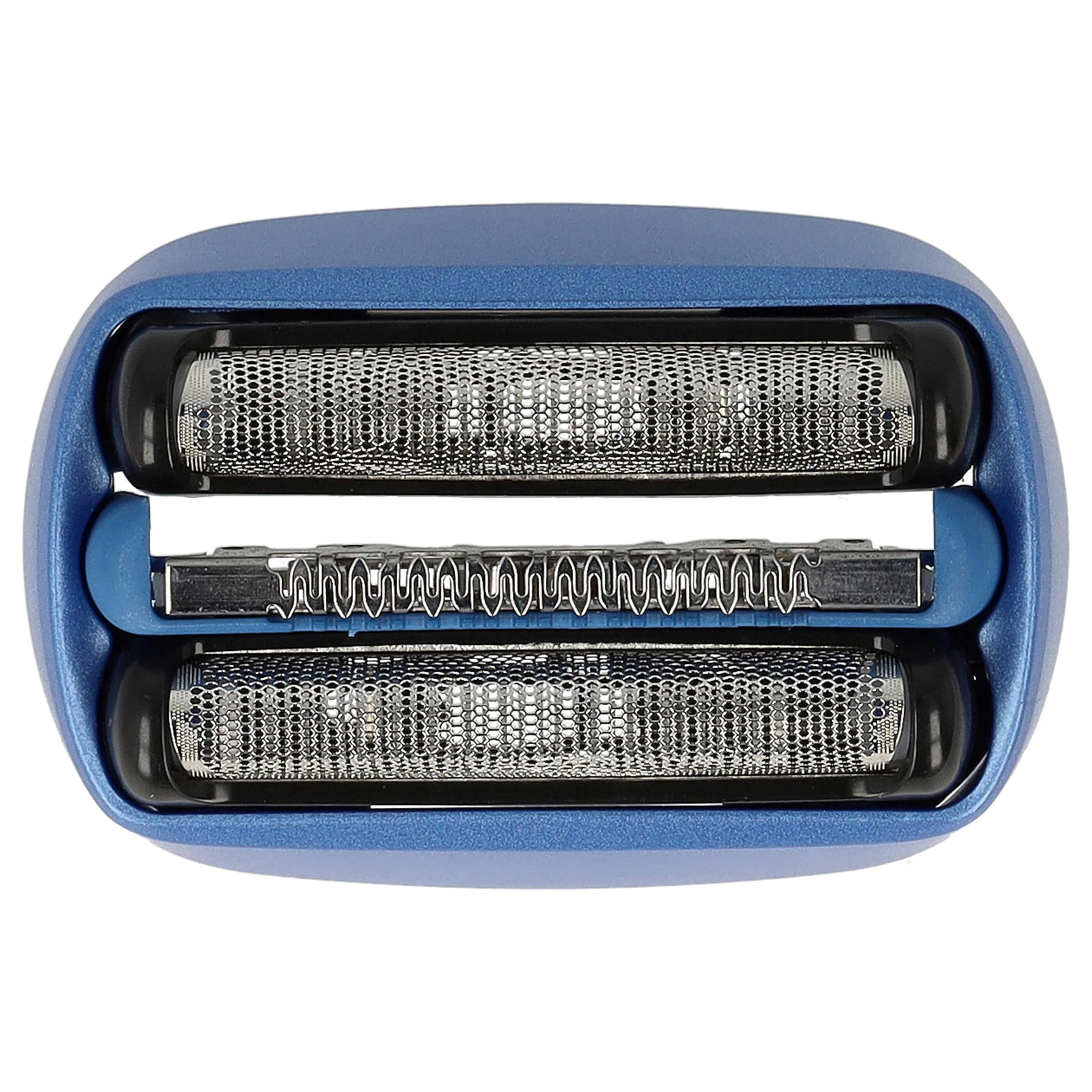 vhbw Testina per Braun CoolTec CT2CC CT3CC nero blu