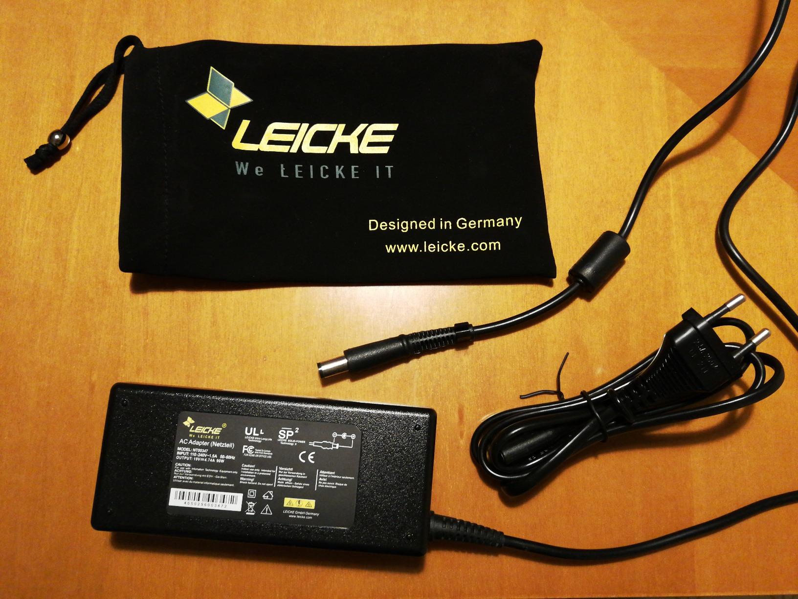 Leicke Alimentatore 19V 90W 4.74A Spina 7.4x5.0mm