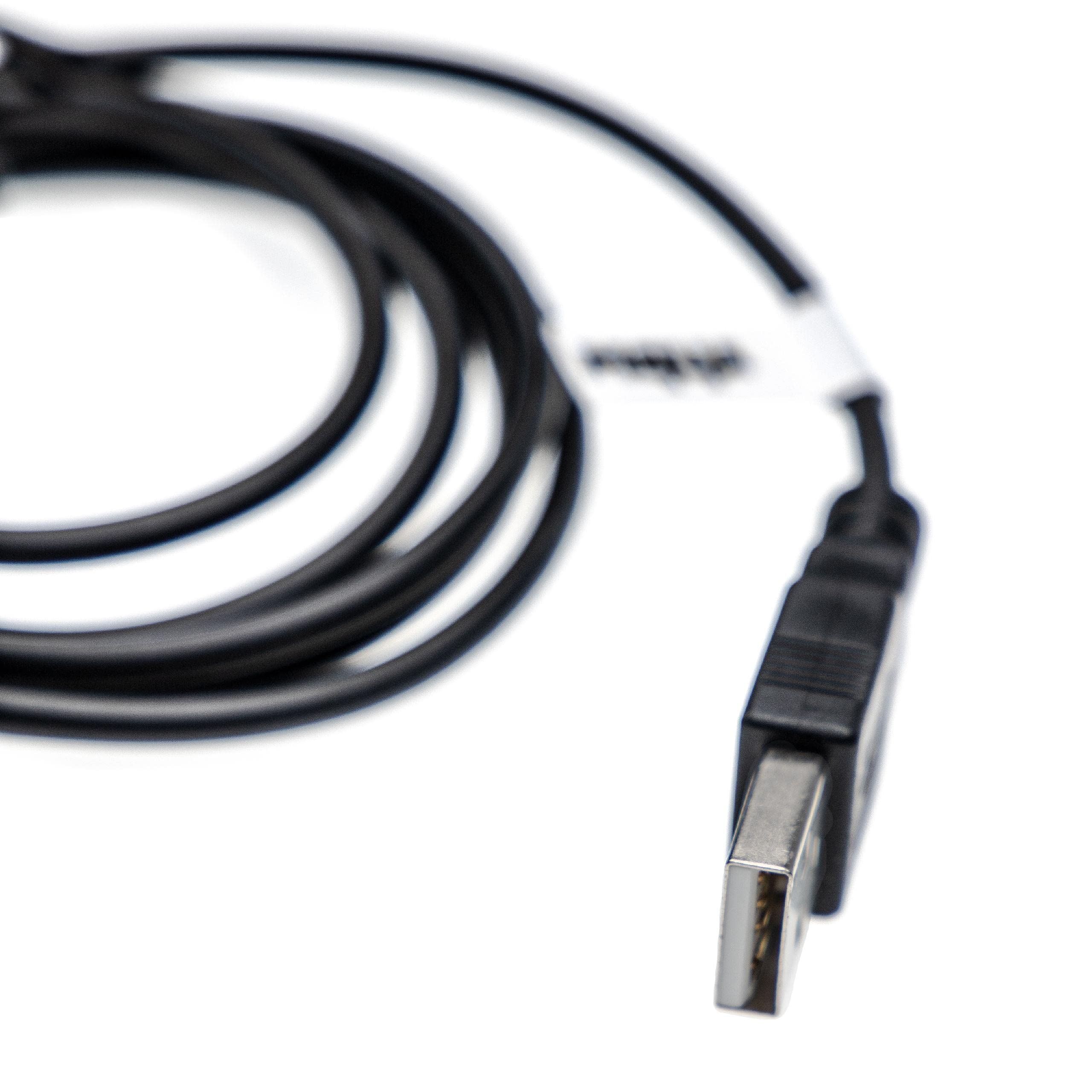vhbw Cavo ricarica USB per Panasonic HC-V750 nero 120cm