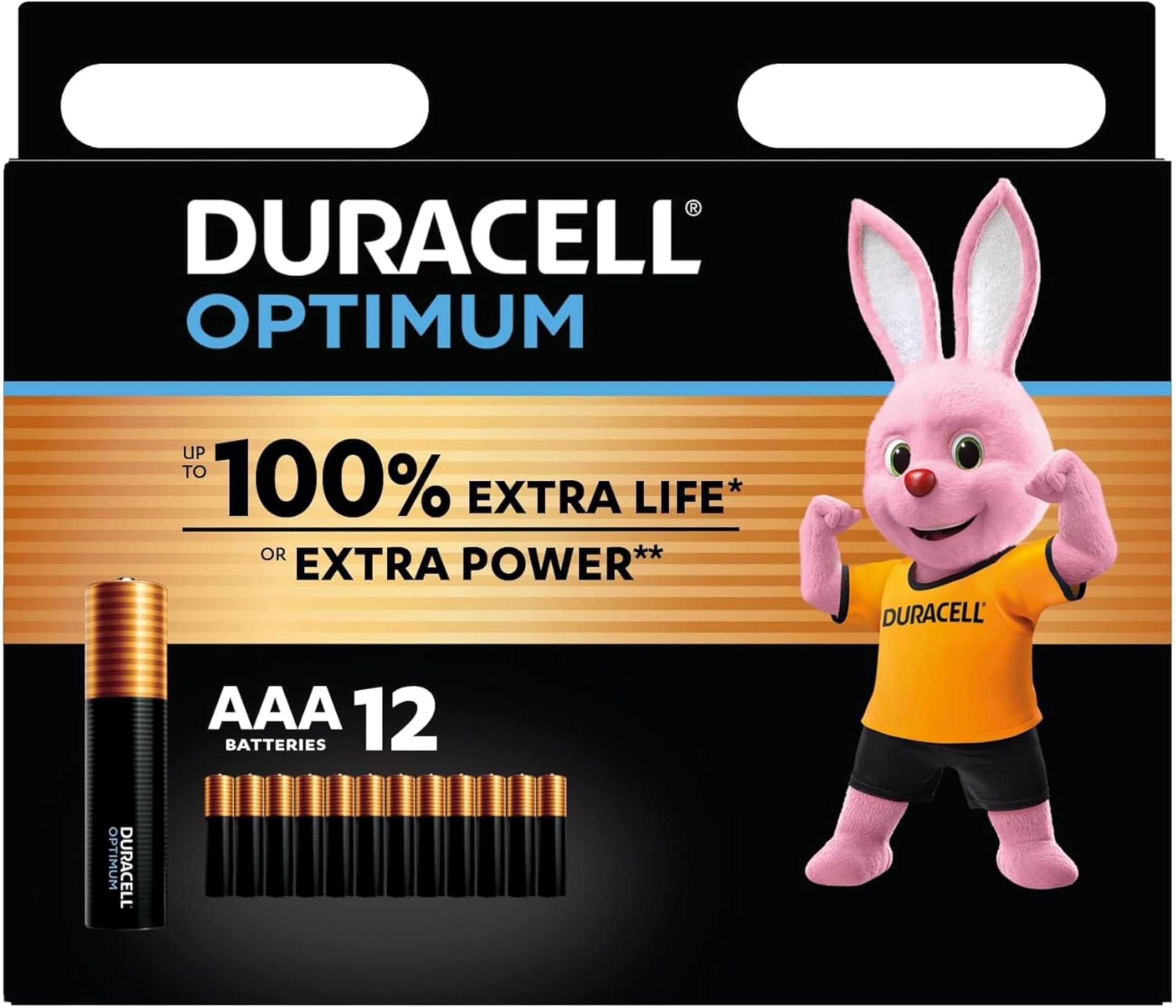 Duracell Optimum pile ministilo AAA 12 pezzi alcaline extra